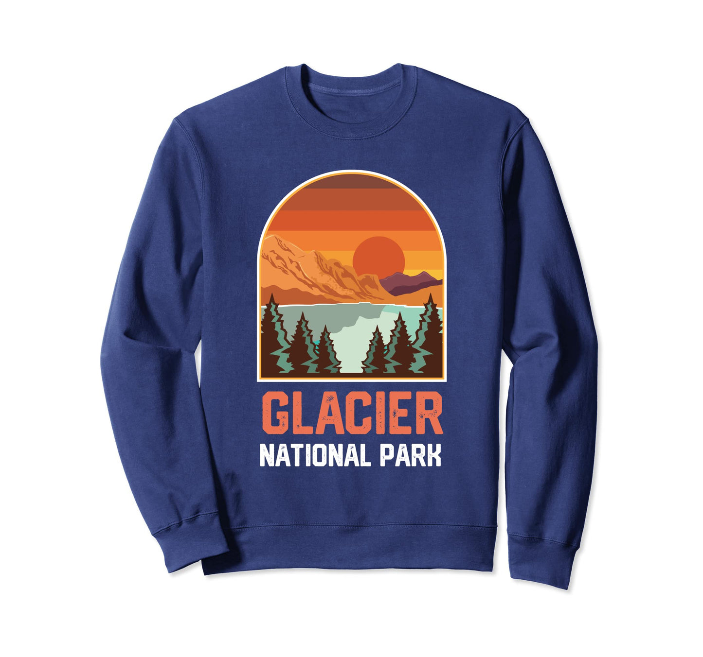 Glacier National Park Sunset Sweatshirt - Streetwear Style Men Women - T-Shirt, Sweatshirt, Hoodie