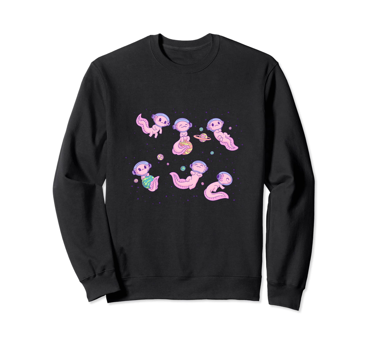 Astrolotl Funny Kawaii Pastel Goth Sweatshirt - Aesthetic Graphic Unisex - T-Shirt, Sweatshirt, Hoodie