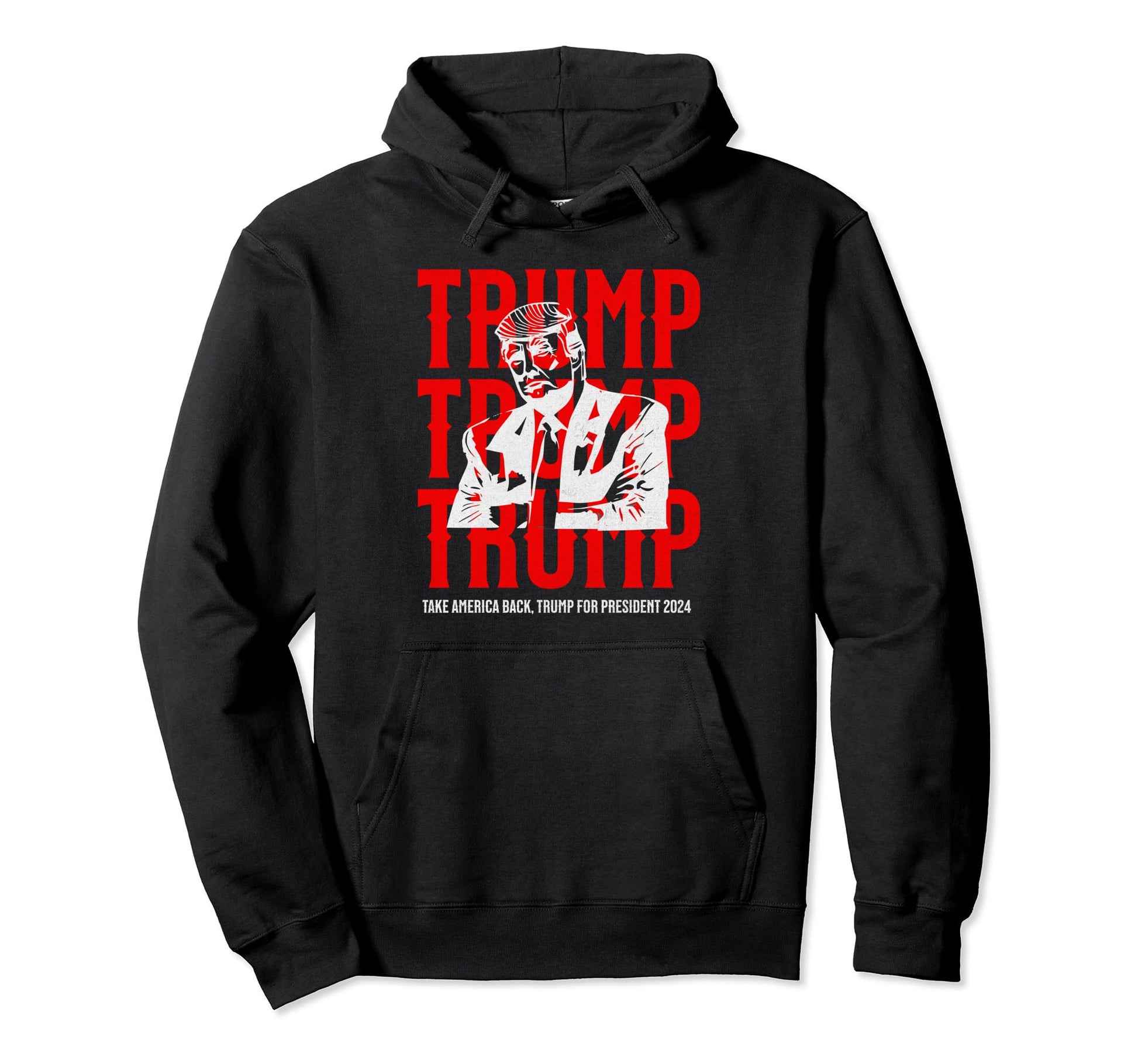 Trump Take America Back 2024 Western Hoodie - Minimalist Print for Adults - T-Shirt, Sweatshirt, Hoodie