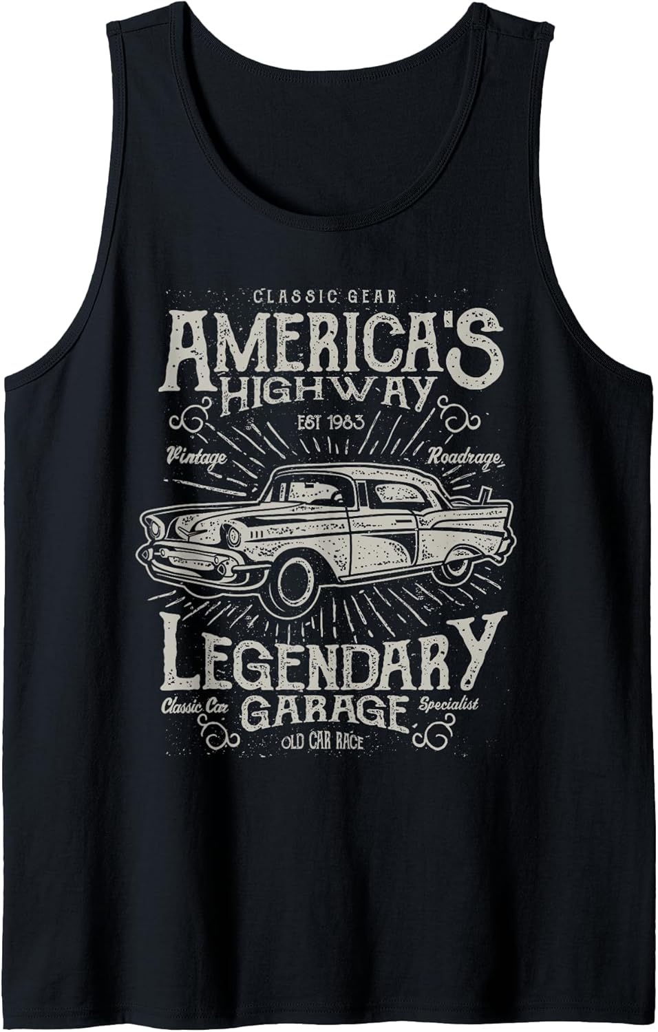Vintage Car Gift Men Women Classic Merch Stuff - Adult & Kids T-Shirts, Sweatshirts & Hoodies apparel design preview 1