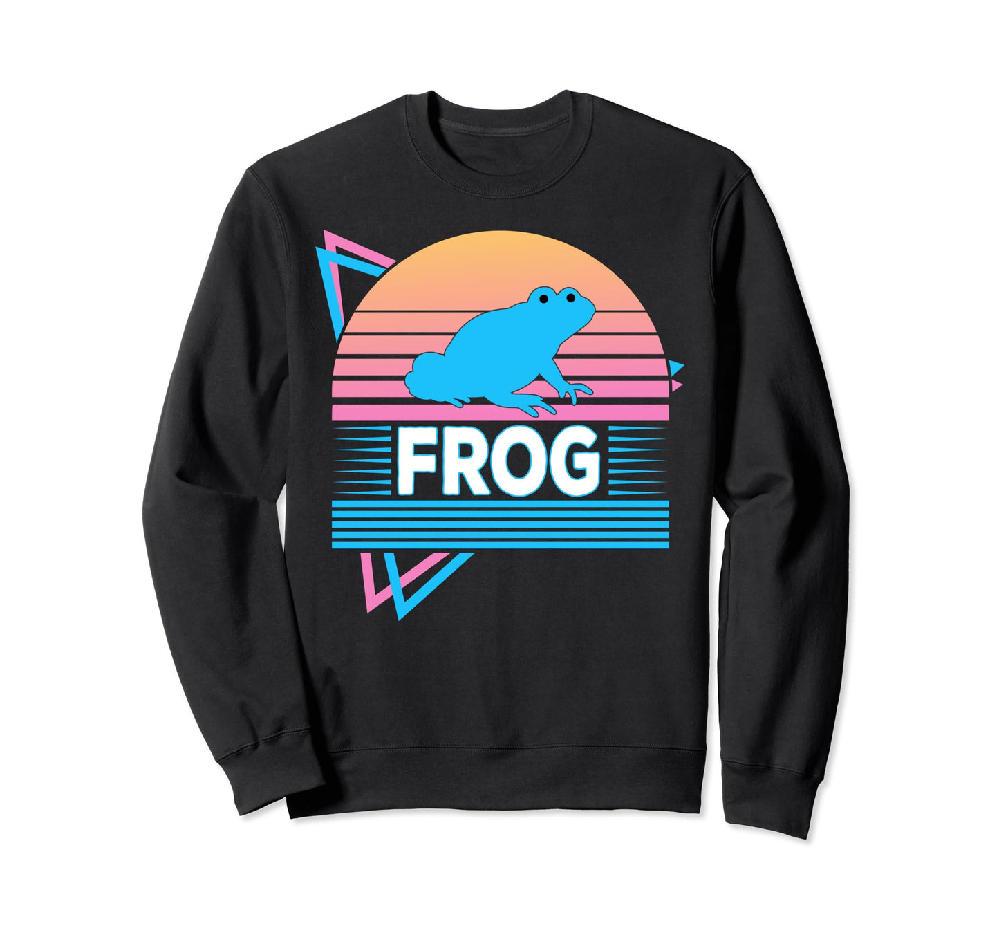 Frog Vaporwave Aesthetic Sweatshirt - Novelty Apparel Unisex - T-Shirt, Sweatshirt, Hoodie
