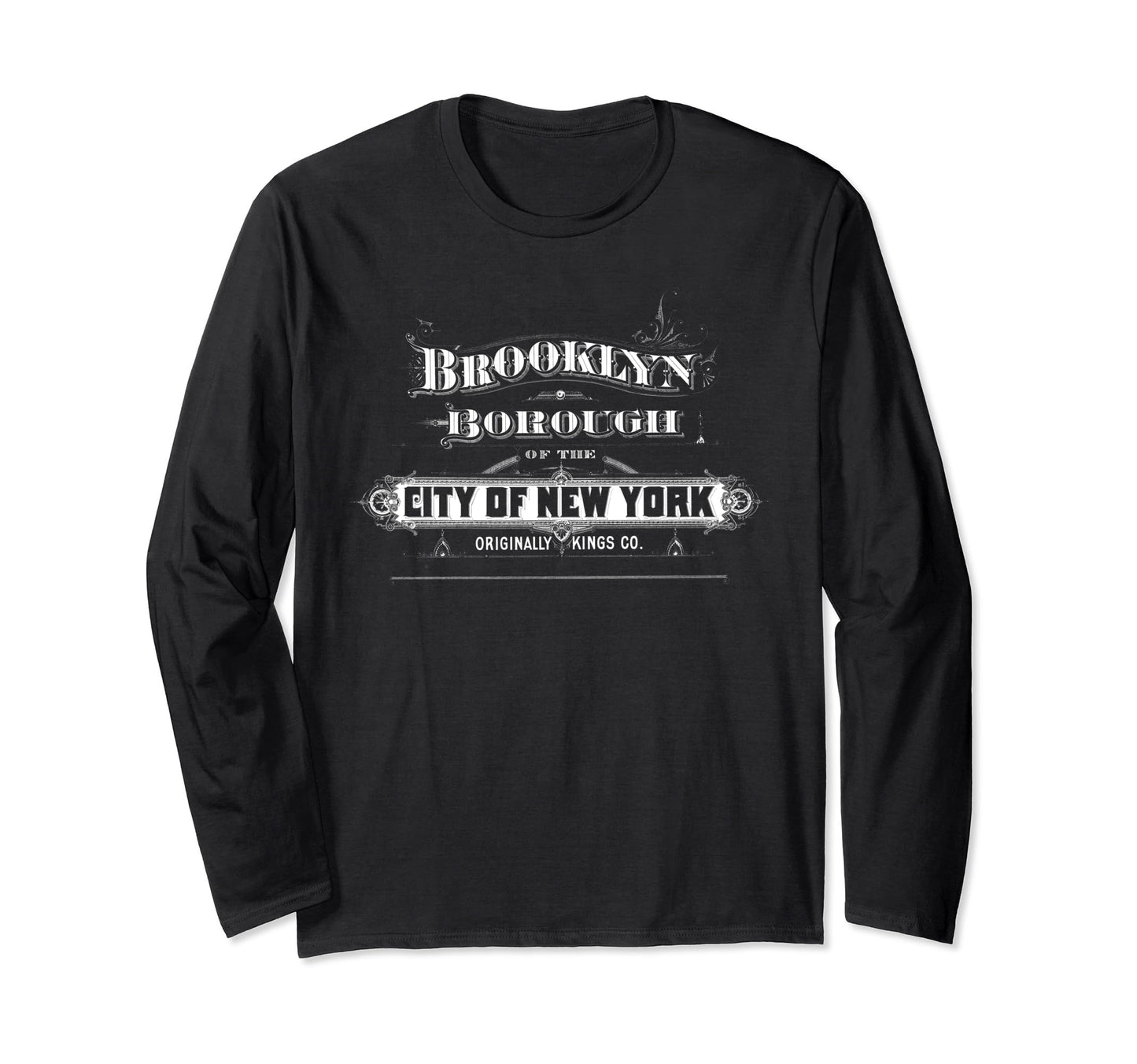 Brooklyn Typography Souvenir T-Shirt - Novelty Apparel for Adults - T-Shirt, Sweatshirt, Hoodie