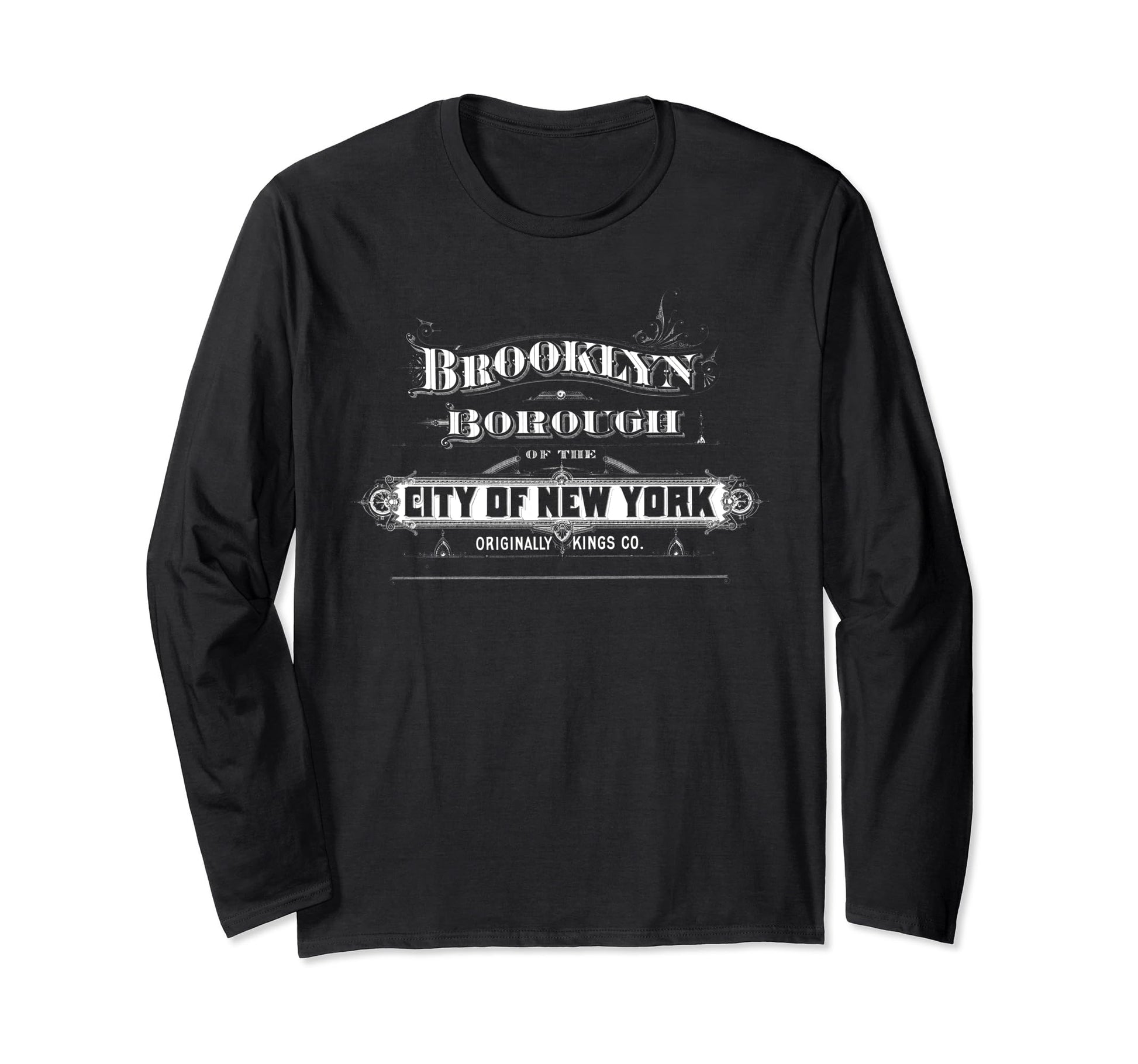 Brooklyn Typography Souvenir T-Shirt - Novelty Apparel for Adults - T-Shirt, Sweatshirt, Hoodie
