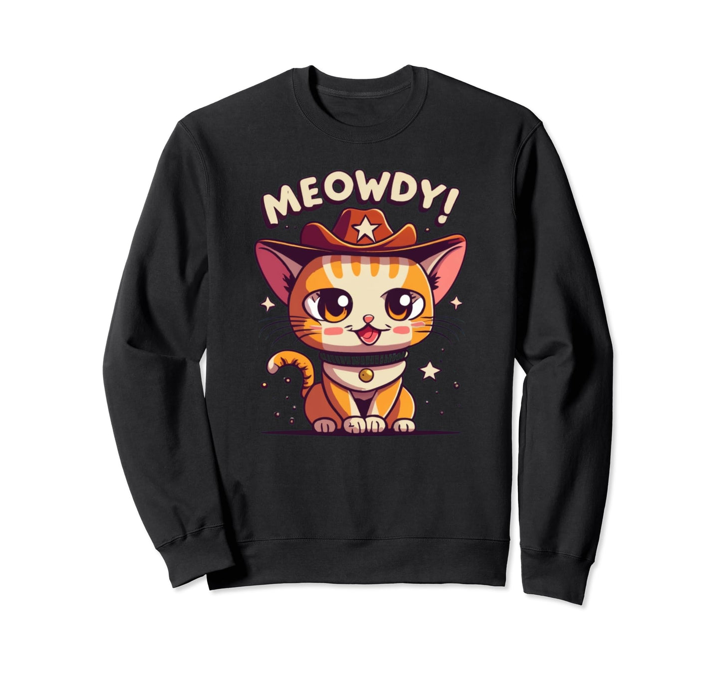Meowdy Partner Funny Country Music Sweatshirt - Graphic Print Men Women - T-Shirt, Sweatshirt, Hoodie