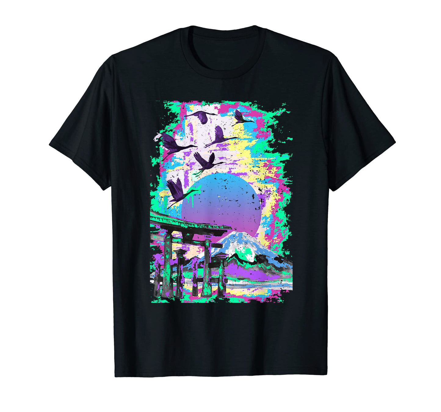 Japanese Landscapes Art Vaporwave T-Shirt - Streetwear Style Unisex - T-Shirt, Sweatshirt, Hoodie