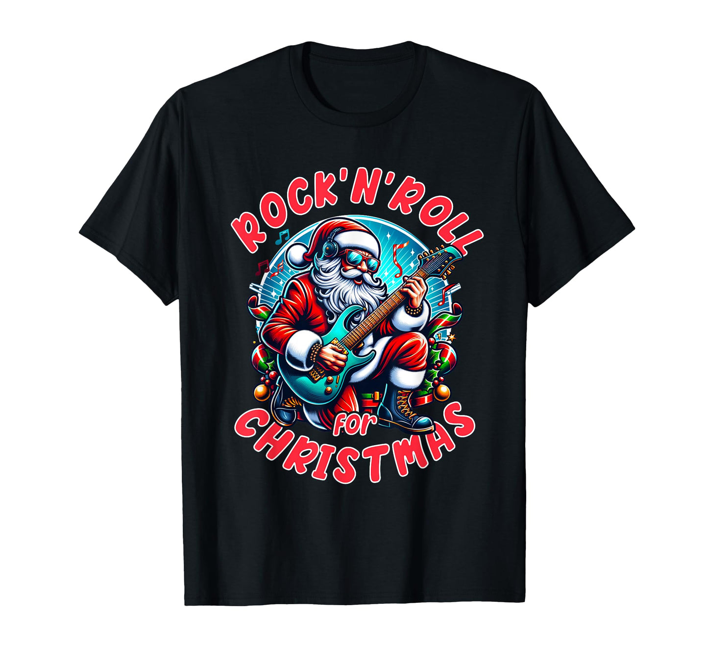 Rock N Roll Merry T-Shirt - Aesthetic Graphic Men Women - T-Shirt, Sweatshirt, Hoodie