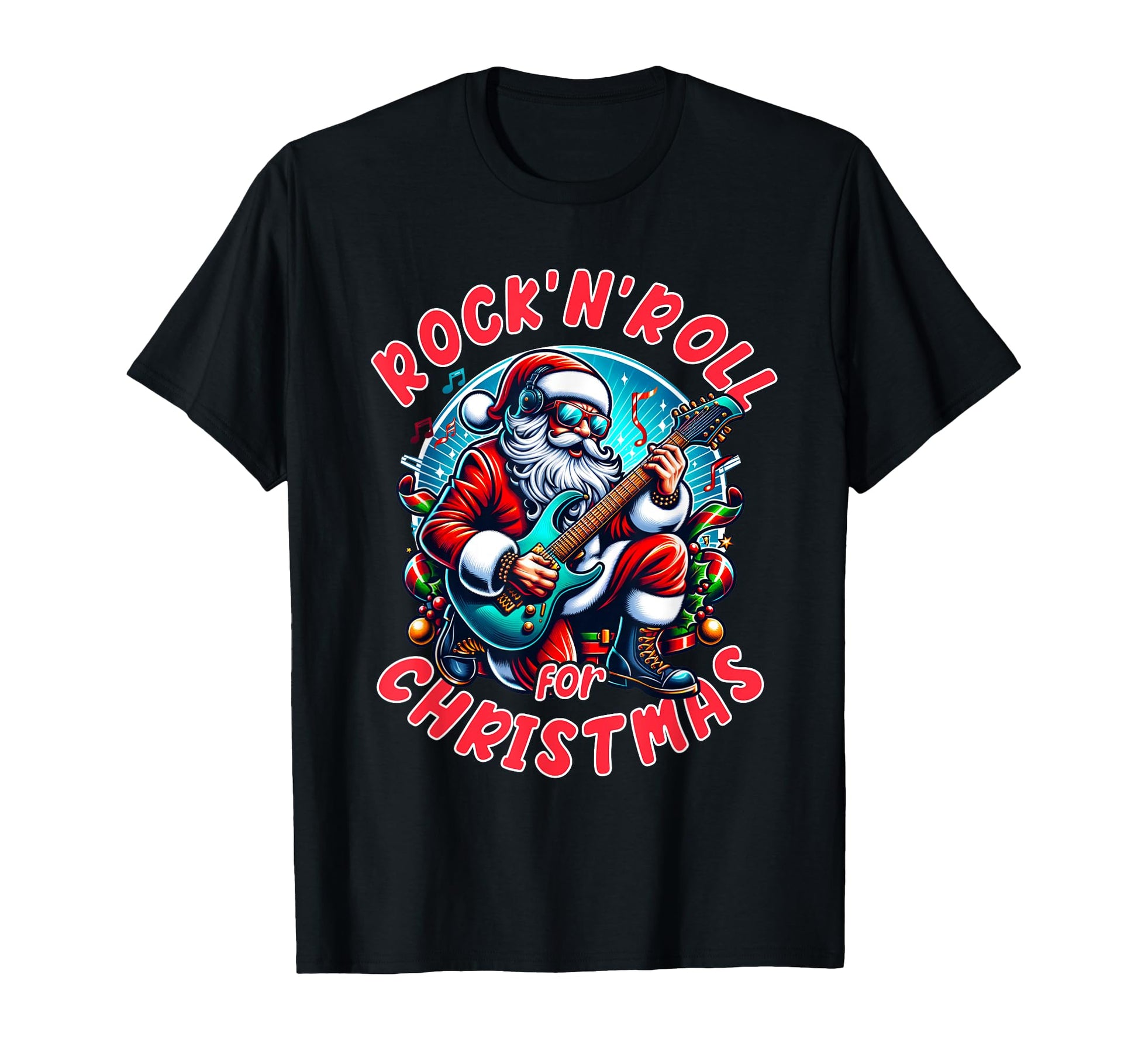 Rock N Roll Merry T-Shirt - Aesthetic Graphic Men Women - T-Shirt, Sweatshirt, Hoodie
