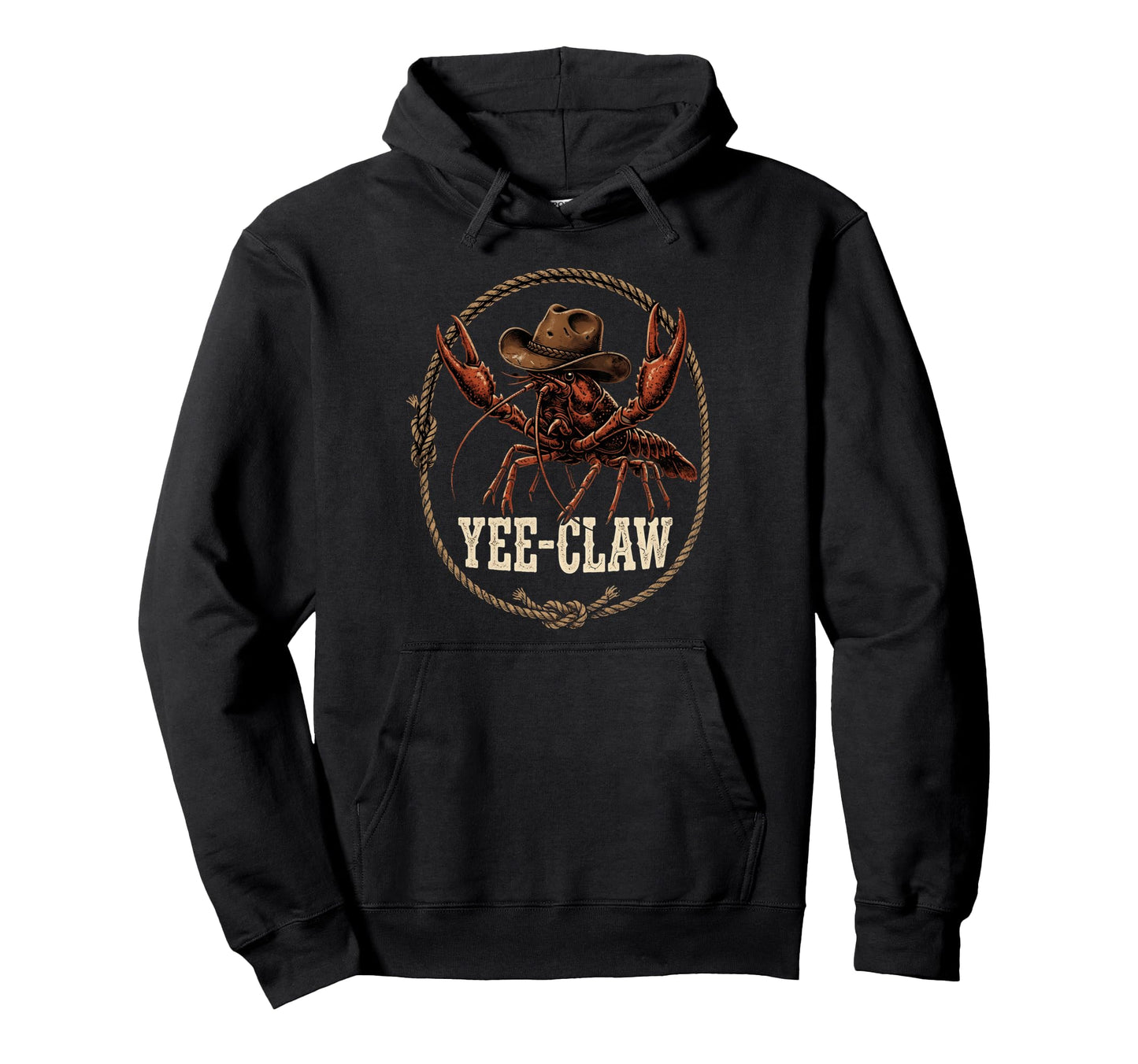 Yee Claw Funny Crawfish Cowboy Cajun Hoodie - Aesthetic Graphic Unisex - T-Shirt, Sweatshirt, Hoodie