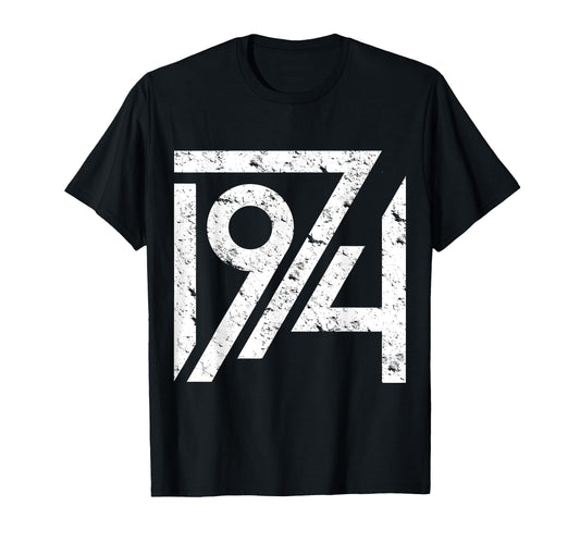 1974 Birthday Grunge Alternative T-Shirt - Graphic Print for Adults - T-Shirt, Sweatshirt, Hoodie