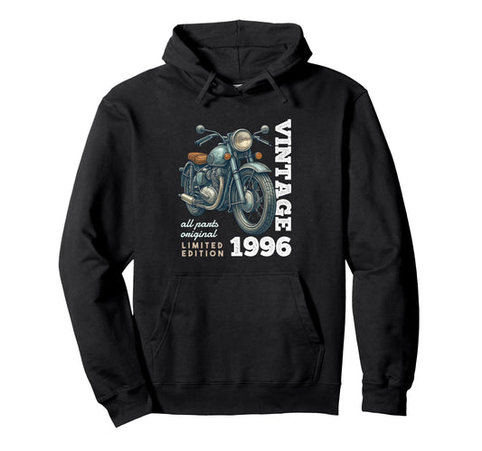 1996 30 Years Old Motorcycle 30Th Birthday Hoodie - Custom Art Print Unisex - T-Shirt, Sweatshirt, Hoodie