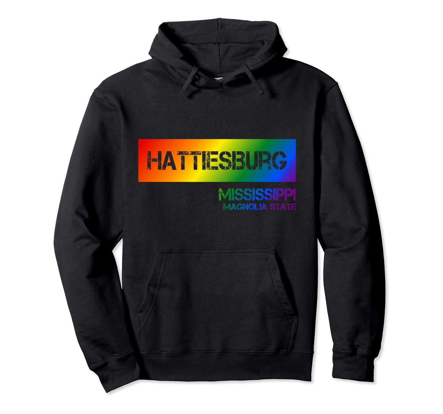 Hattiesburg Mississippi Lgbtqai Hoodie - Streetwear Style for Adults - T-Shirt, Sweatshirt, Hoodie