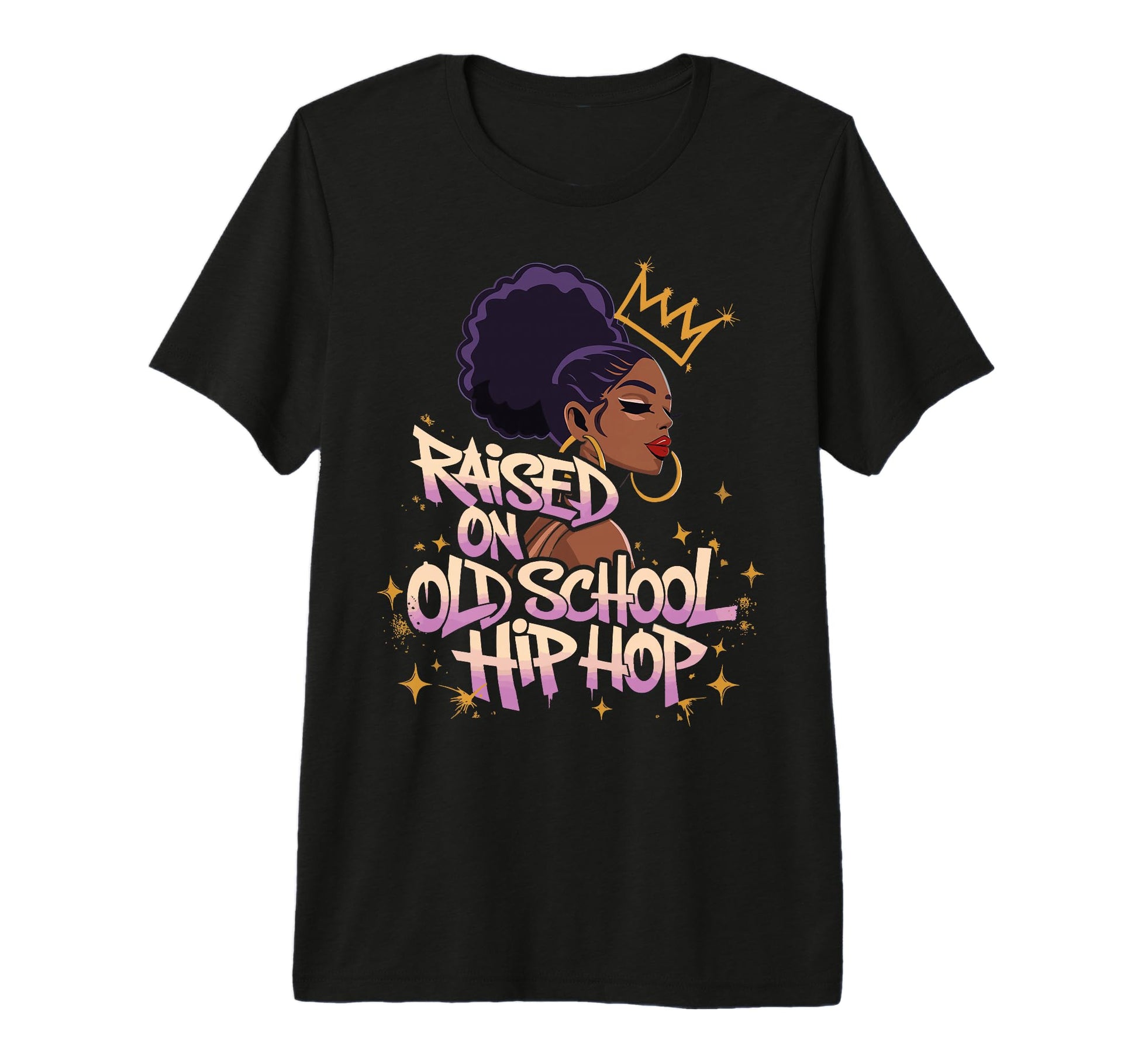 Raised Old School Hip Hop Tri Blend T-Shirt - Streetwear Style Unisex - T-Shirt, Sweatshirt, Hoodie