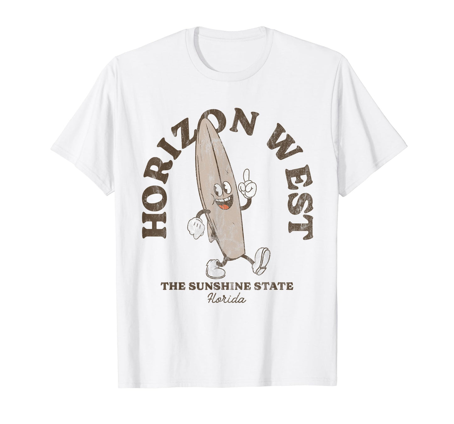 Horizon West Florida Surfer Beach T-Shirt - Unique Graphic Men Women - T-Shirt, Sweatshirt, Hoodie