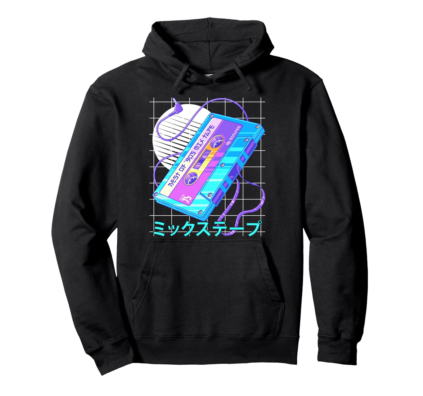 Mixtape 90S Japanese Otaku Vaporwave Hoodie - Trendy Graphic for Adults - T-Shirt, Sweatshirt, Hoodie