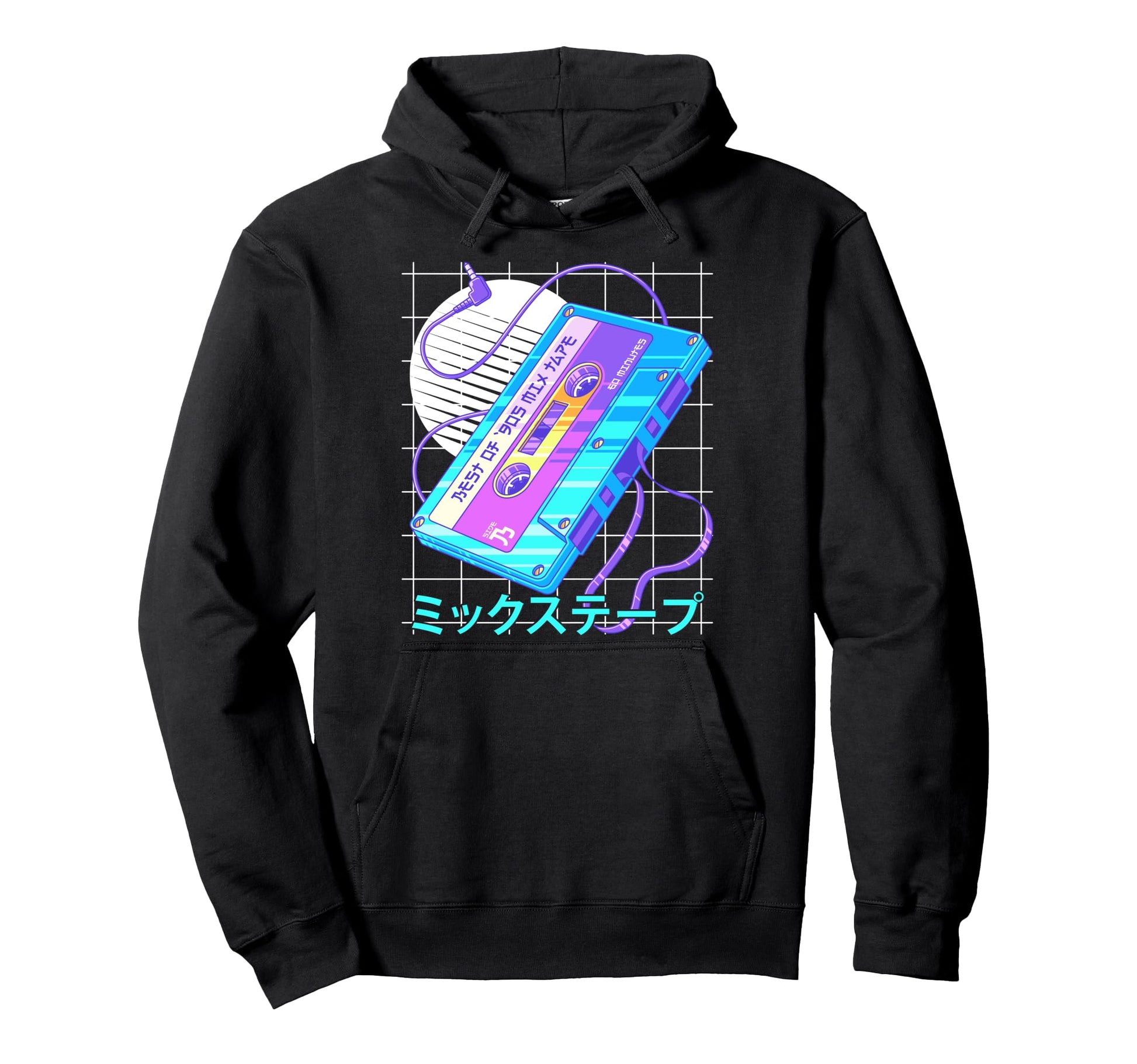 Mixtape 90S Japanese Otaku Vaporwave Hoodie - Trendy Graphic for Adults - T-Shirt, Sweatshirt, Hoodie