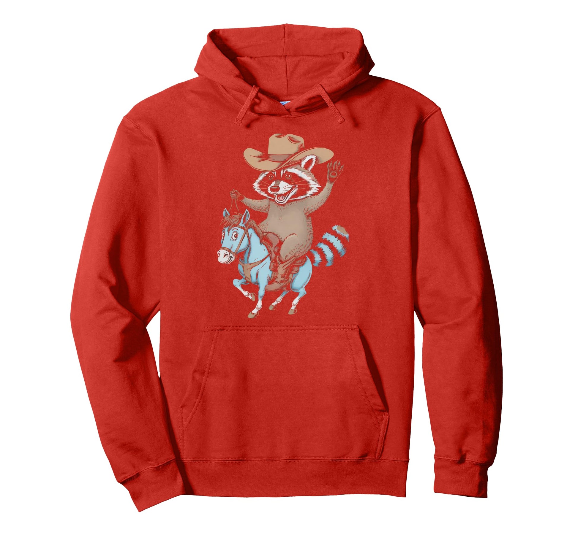 Raccoon 90S Country Music Western Cowboy Hoodie - Minimalist Print Unisex - T-Shirt, Sweatshirt, Hoodie