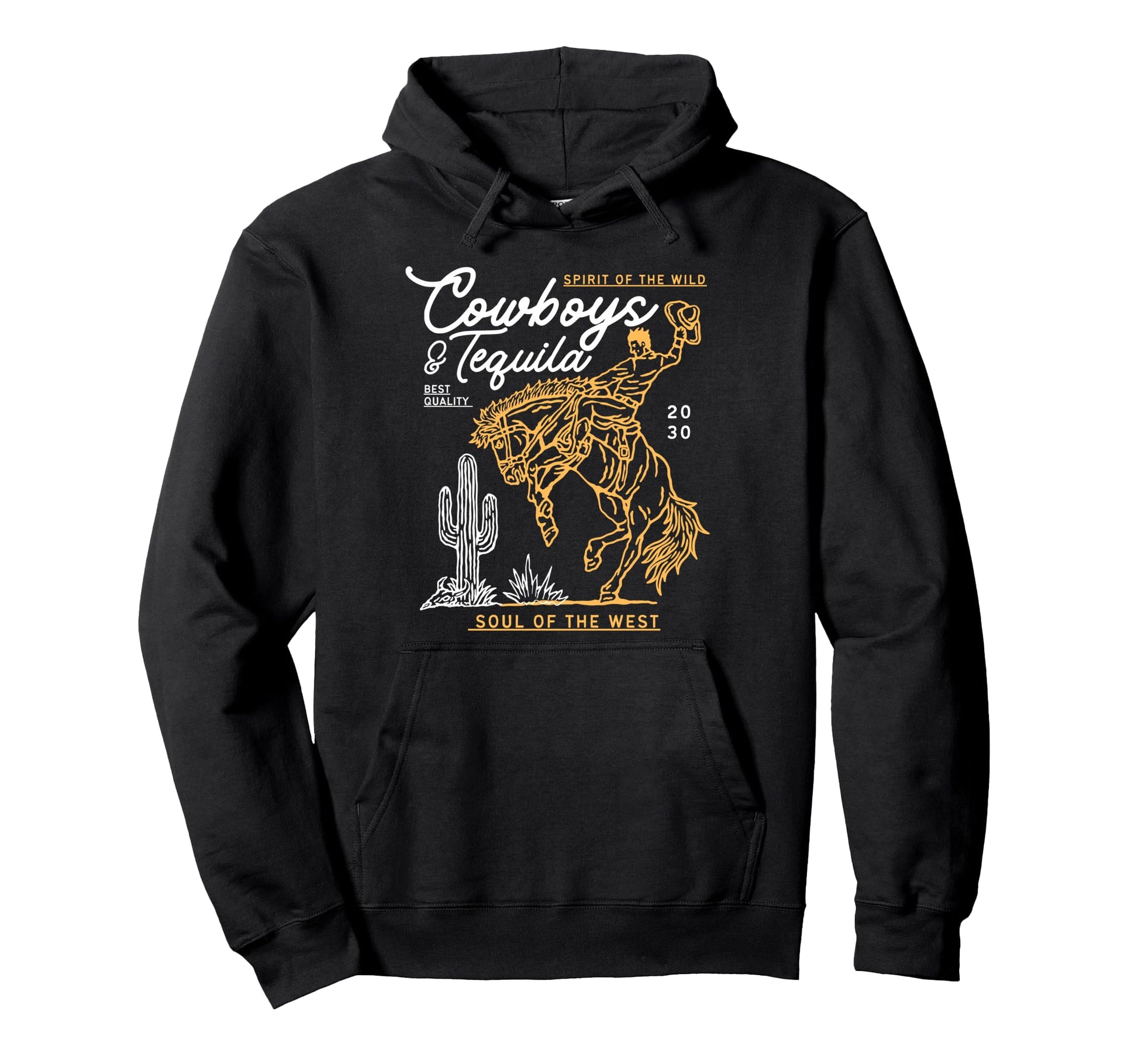 Cowboys And Tequila Country Rodeo Horse Hoodie - Unique Graphic for Adults - T-Shirt, Sweatshirt, Hoodie