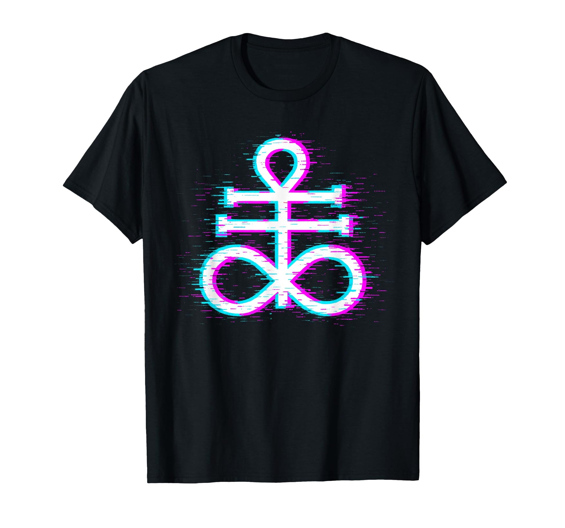 Leviathan Cross Glitch Art Occult T-Shirt - Trendy Graphic for Adults - T-Shirt, Sweatshirt, Hoodie