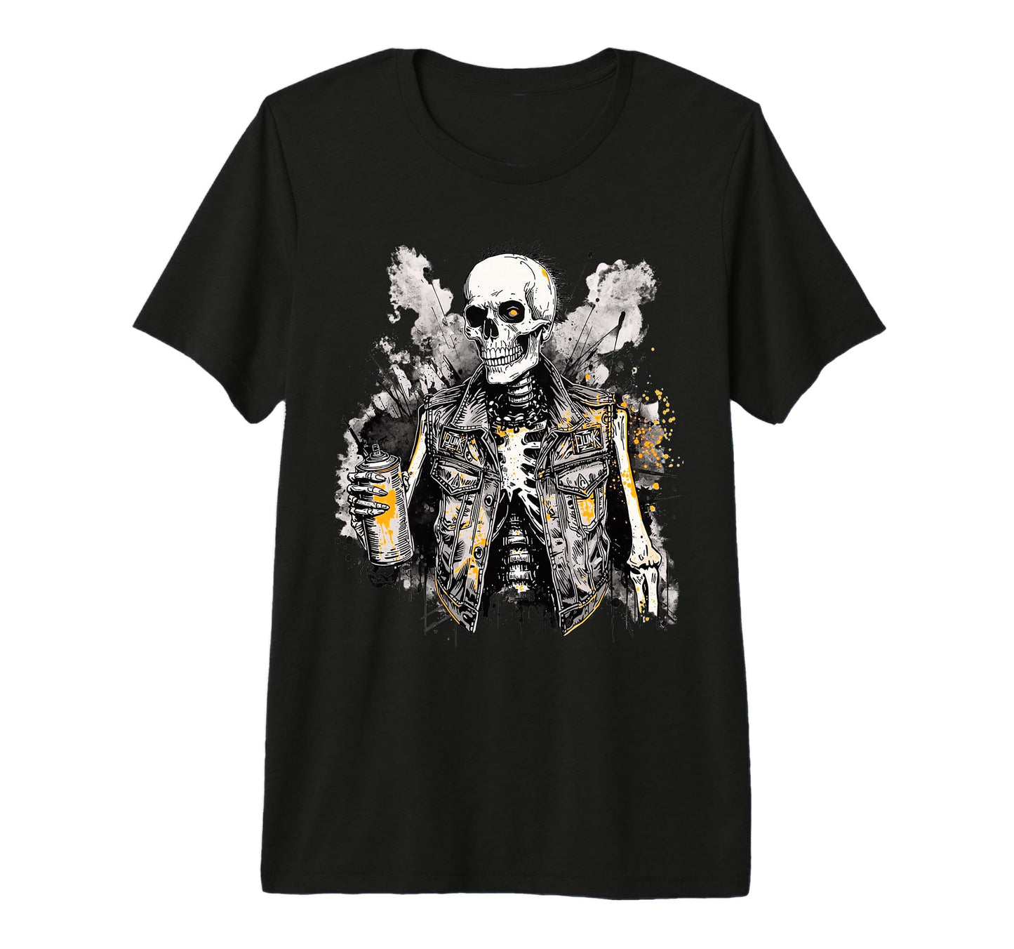 Grunge Rock Skeleton Graffiti Artist T-Shirt - Streetwear Style Unisex - T-Shirt, Sweatshirt, Hoodie