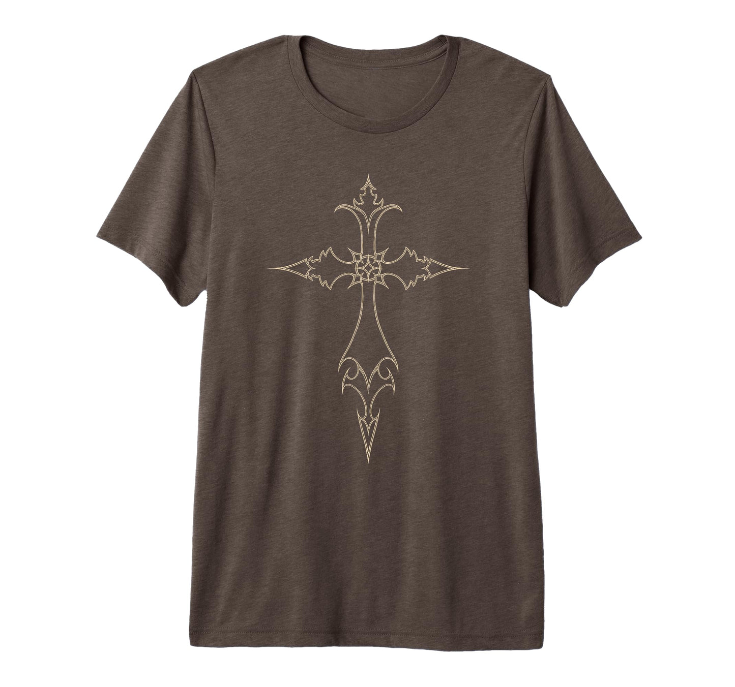 Y2K 90S Goth Cross Grunge Alt Emo Tri T-Shirt - Graphic Print for Adults - T-Shirt, Sweatshirt, Hoodie