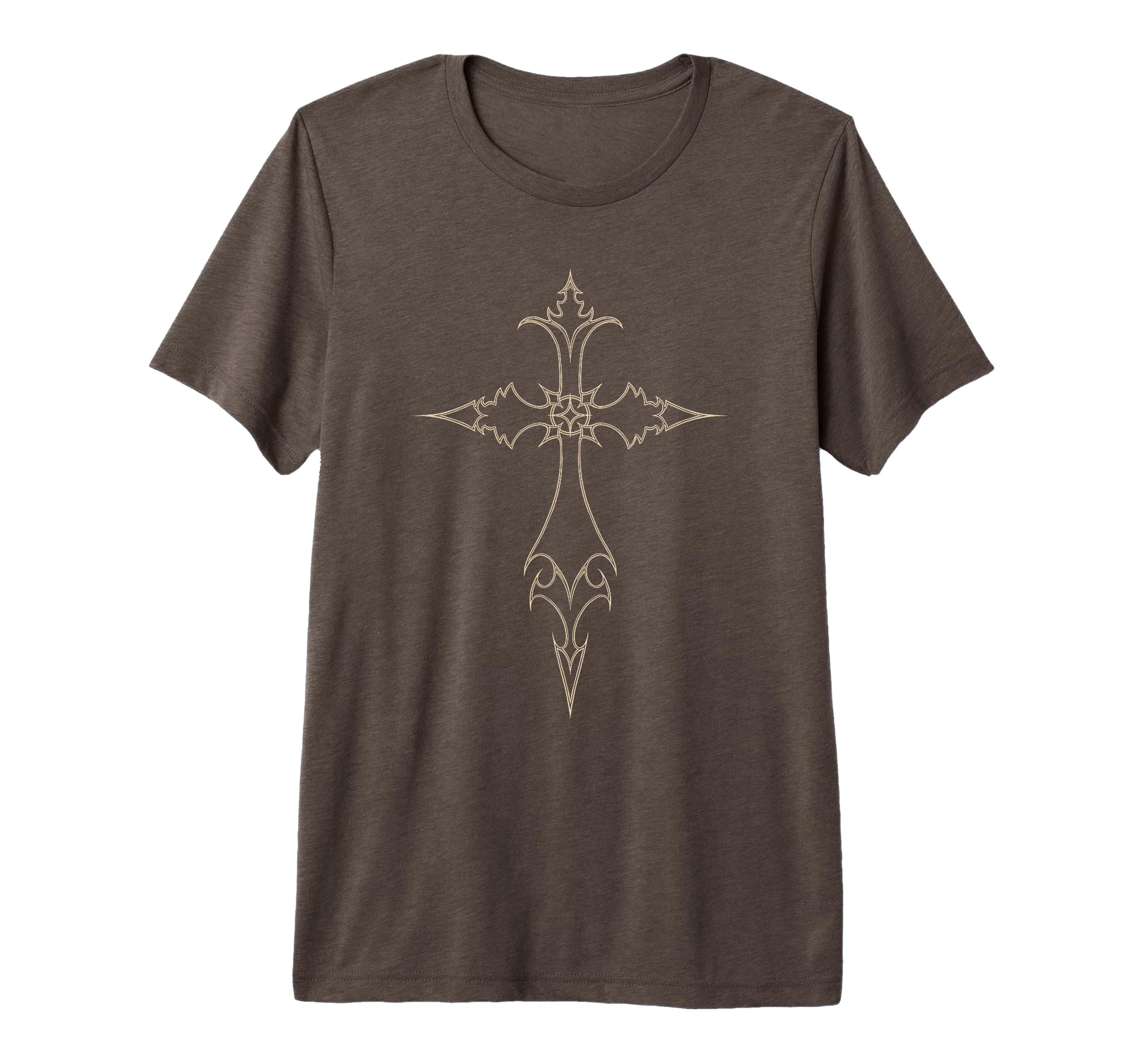 Y2K 90S Goth Cross Grunge Alt Emo Tri T-Shirt - Graphic Print for Adults - T-Shirt, Sweatshirt, Hoodie