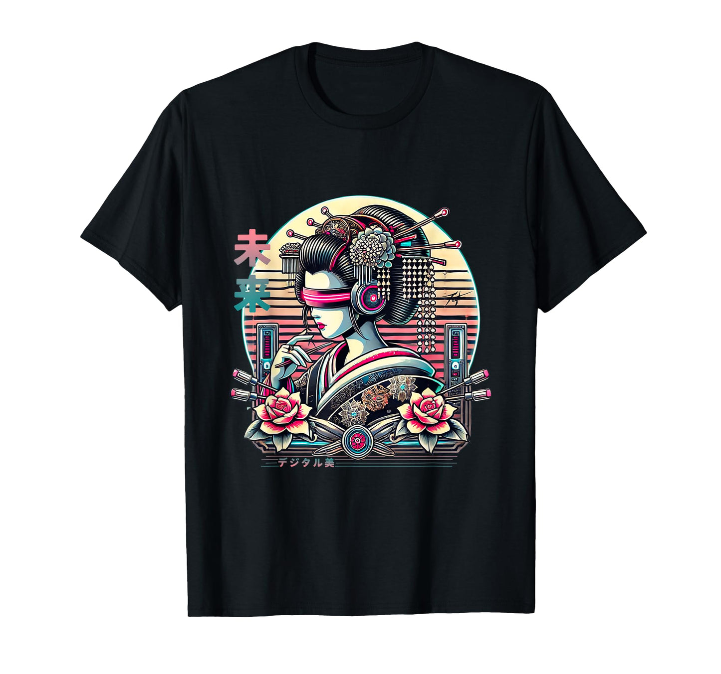 Digital Cyberpunk Vaporwave Harajuku T-Shirt - Novelty Apparel Unisex - T-Shirt, Sweatshirt, Hoodie