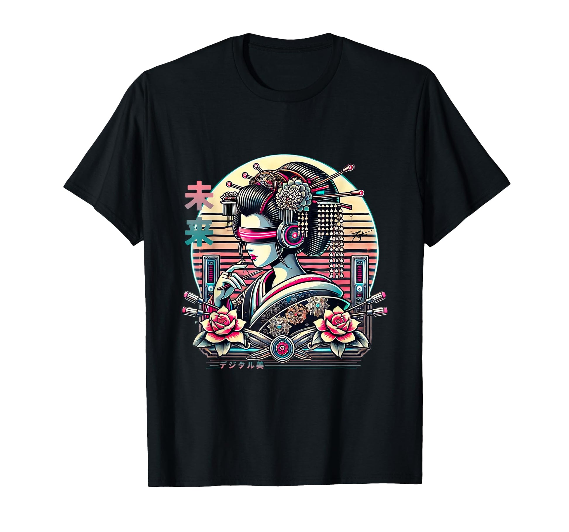 Digital Cyberpunk Vaporwave Harajuku T-Shirt - Novelty Apparel Unisex - T-Shirt, Sweatshirt, Hoodie