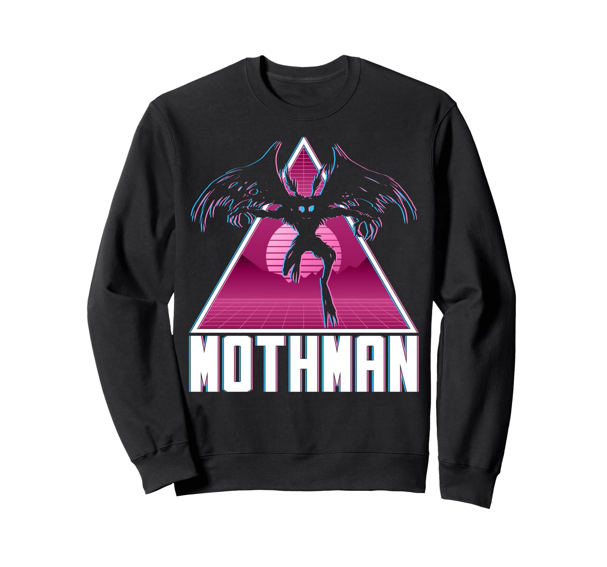 Vaporwave Aesthetic Mothman Sweatshirt - Fun Novelty Design Unisex - T-Shirt, Sweatshirt, Hoodie