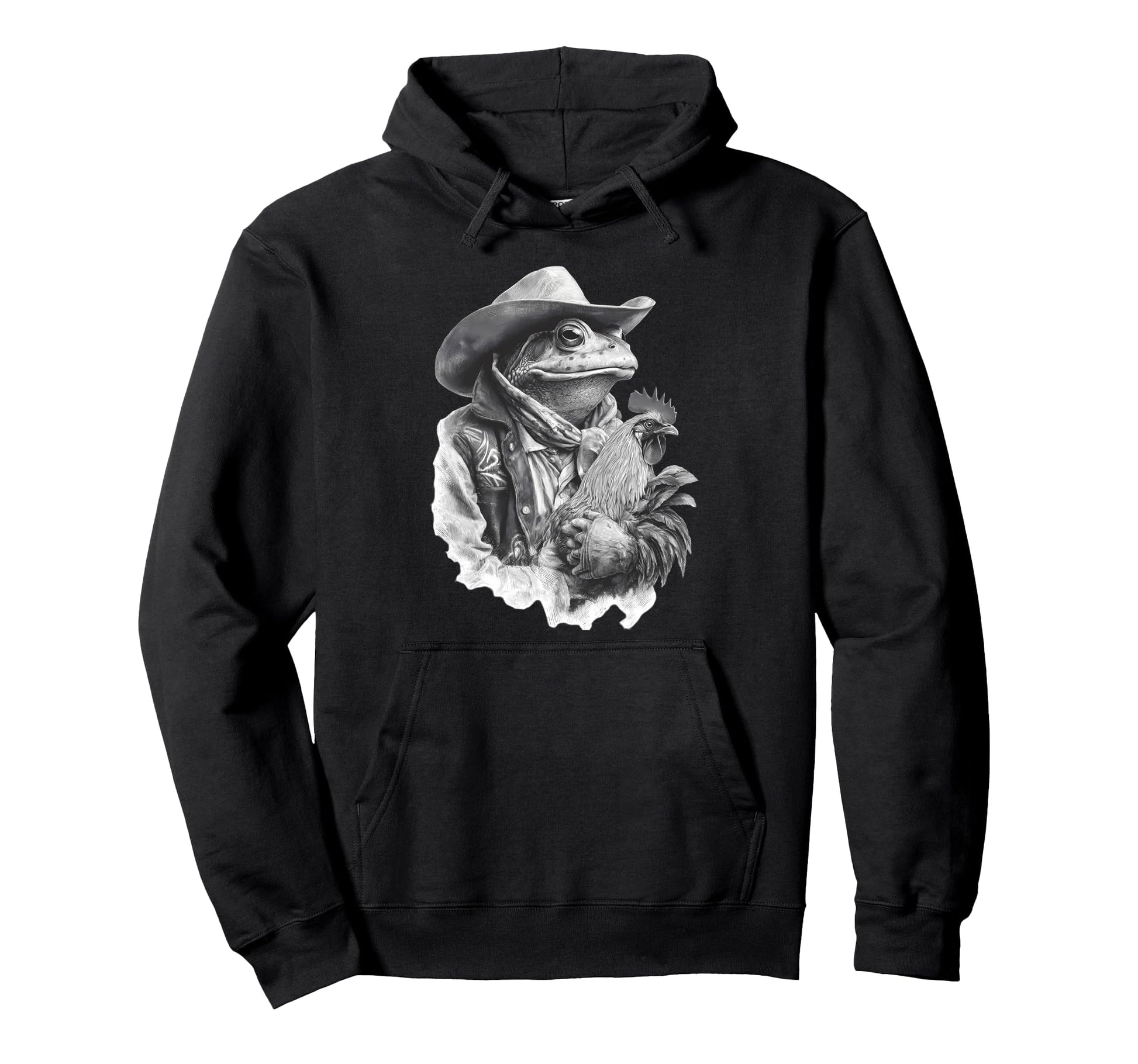 Country Cowboy Frog Toad Rodeo Cowgirl Hoodie - Unique Graphic Men Women - T-Shirt, Sweatshirt, Hoodie