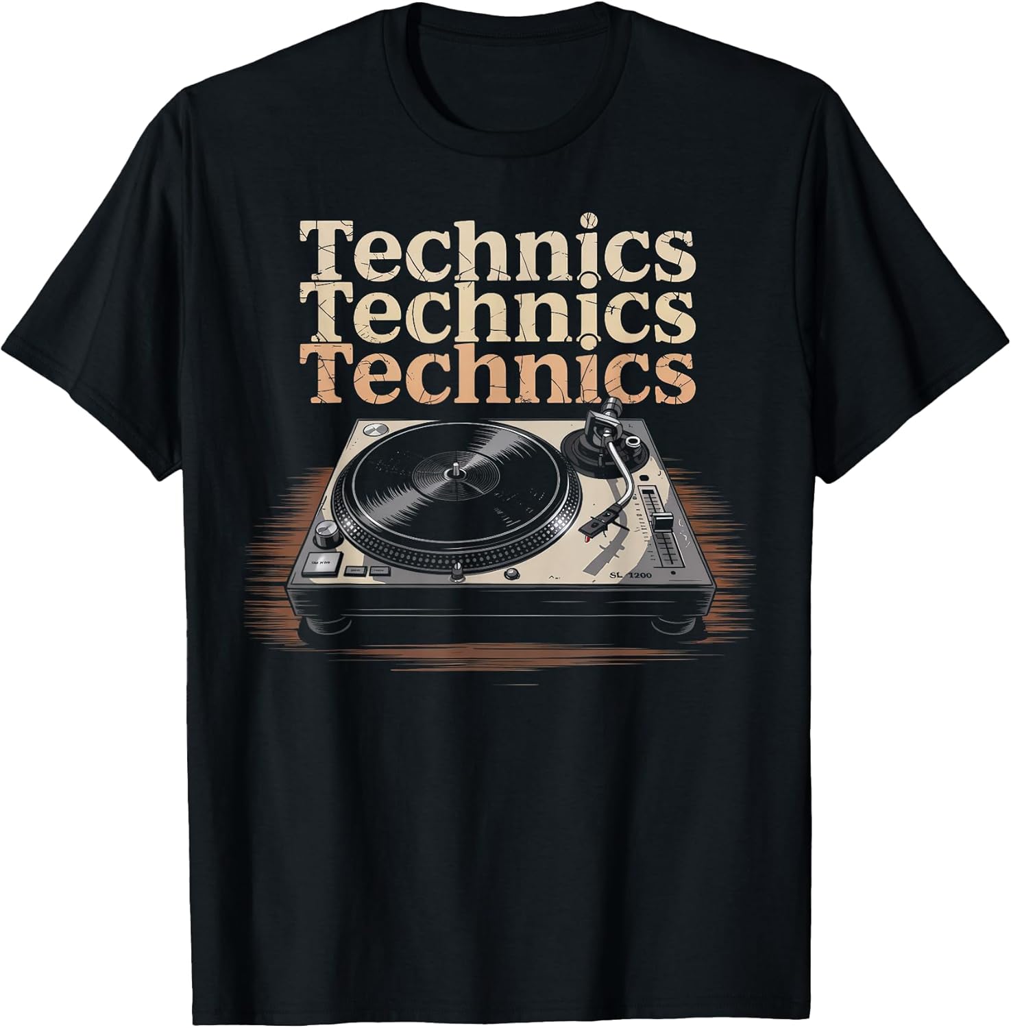 CharlIan Minds Turntable Vintage School - Adult & Kids T-Shirts, Sweatshirts & Hoodies apparel design preview 1