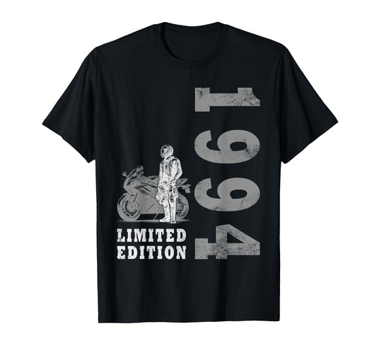 30 Years Biker 1994 Motorcycle T-Shirt - Novelty Apparel Unisex - T-Shirt, Sweatshirt, Hoodie