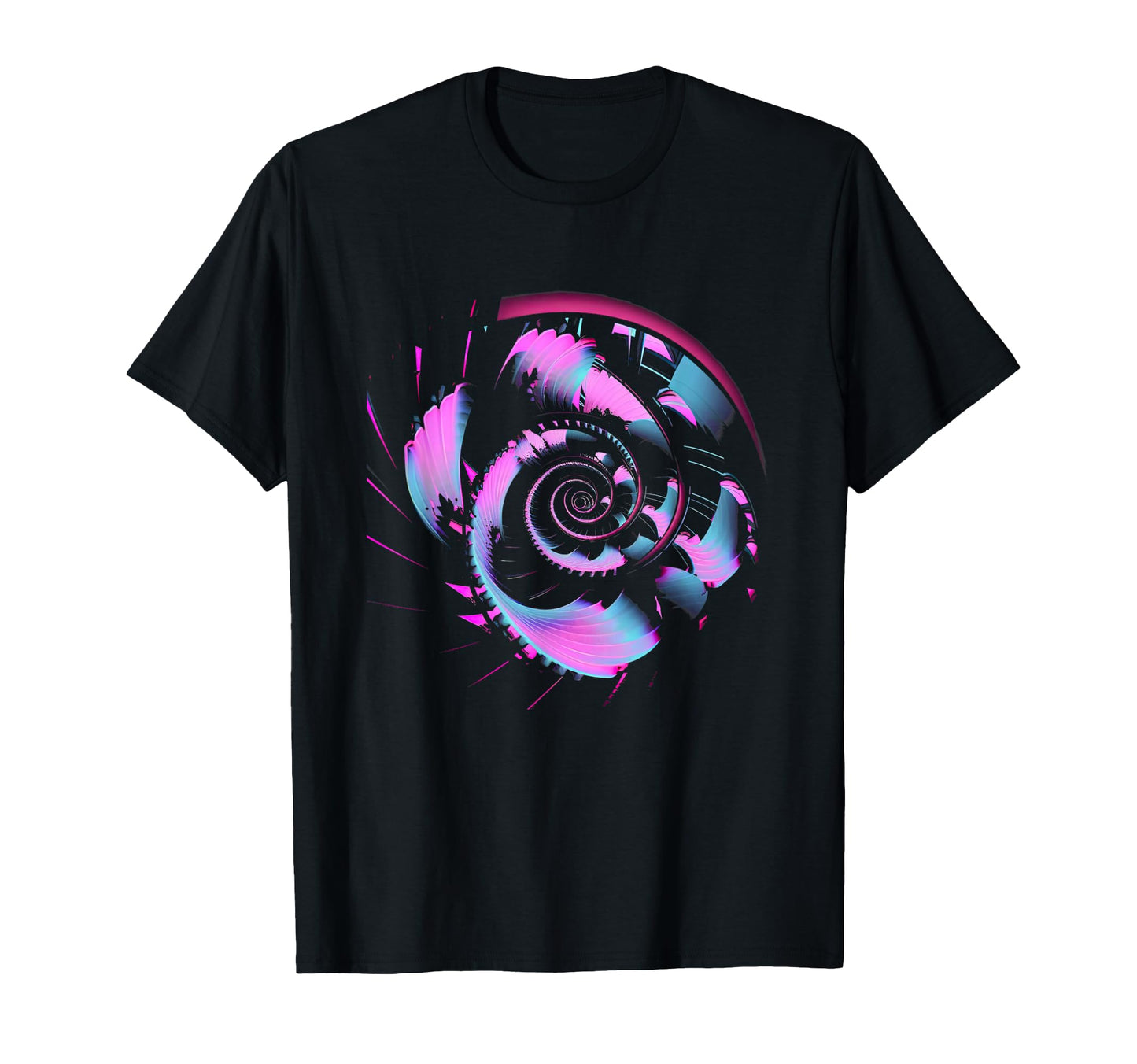 Fibonacci Sequence Flower Vaporwave T-Shirt - Unique Graphic Unisex - T-Shirt, Sweatshirt, Hoodie