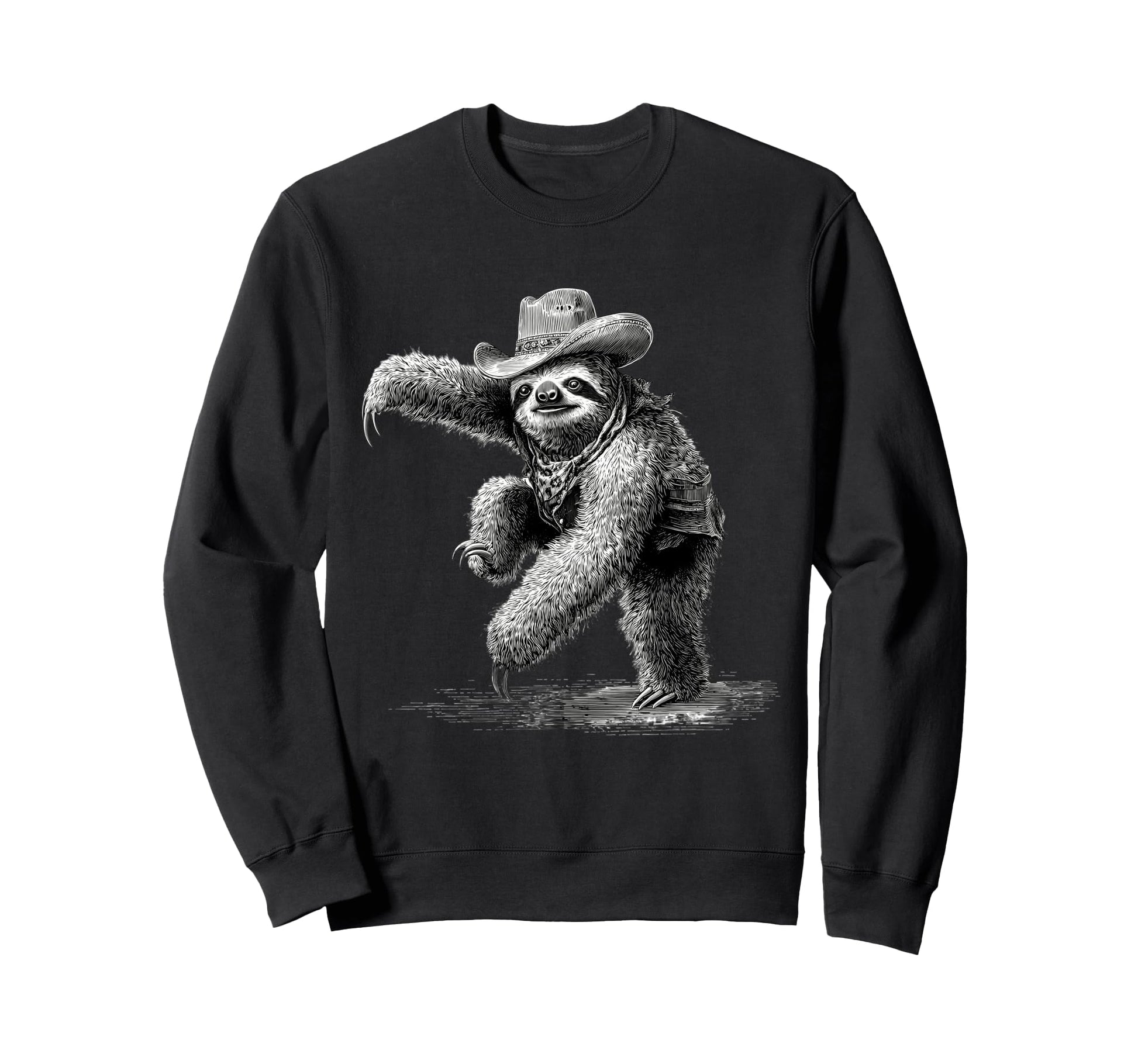 Sloth Cowboy Rodeo Cowgirl Western Sweatshirt - Unique Graphic Men Women - T-Shirt, Sweatshirt, Hoodie
