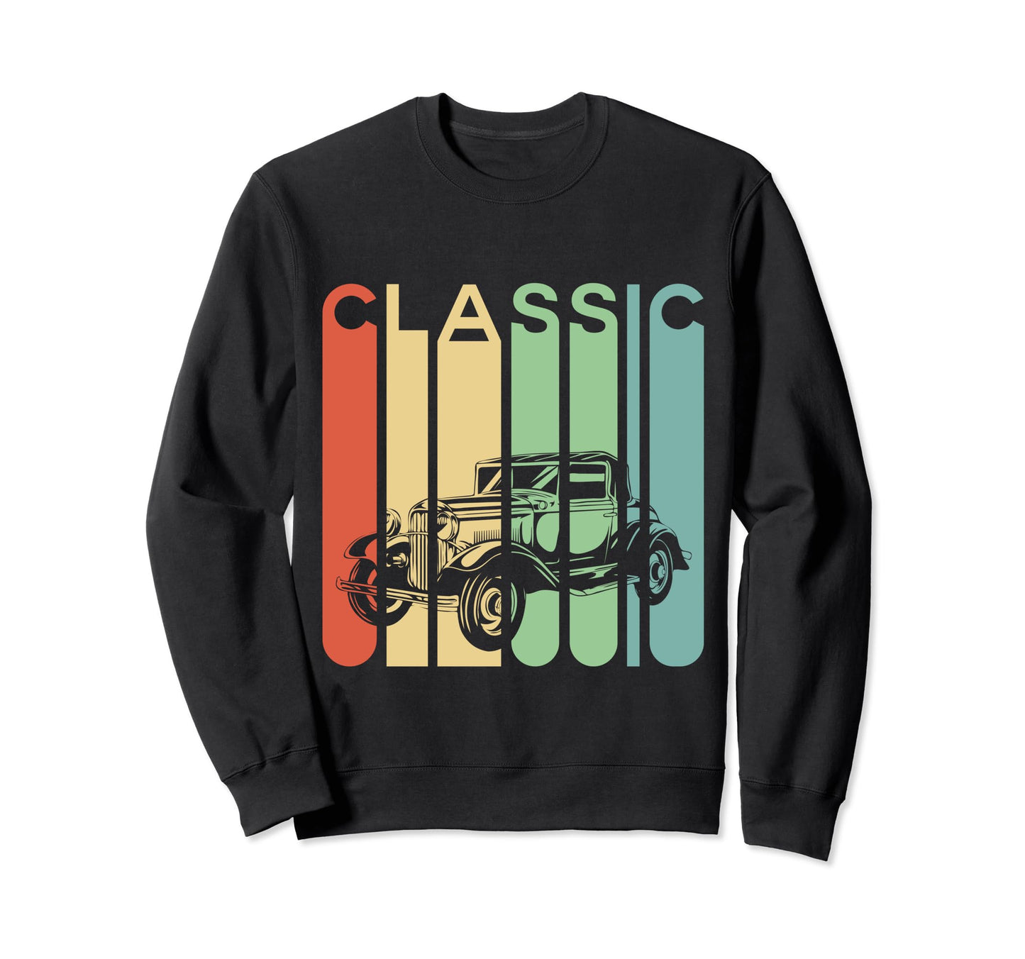 Nice Car Car Rainbow Colors Car Sweatshirt - Trendy Graphic Men Women - T-Shirt, Sweatshirt, Hoodie