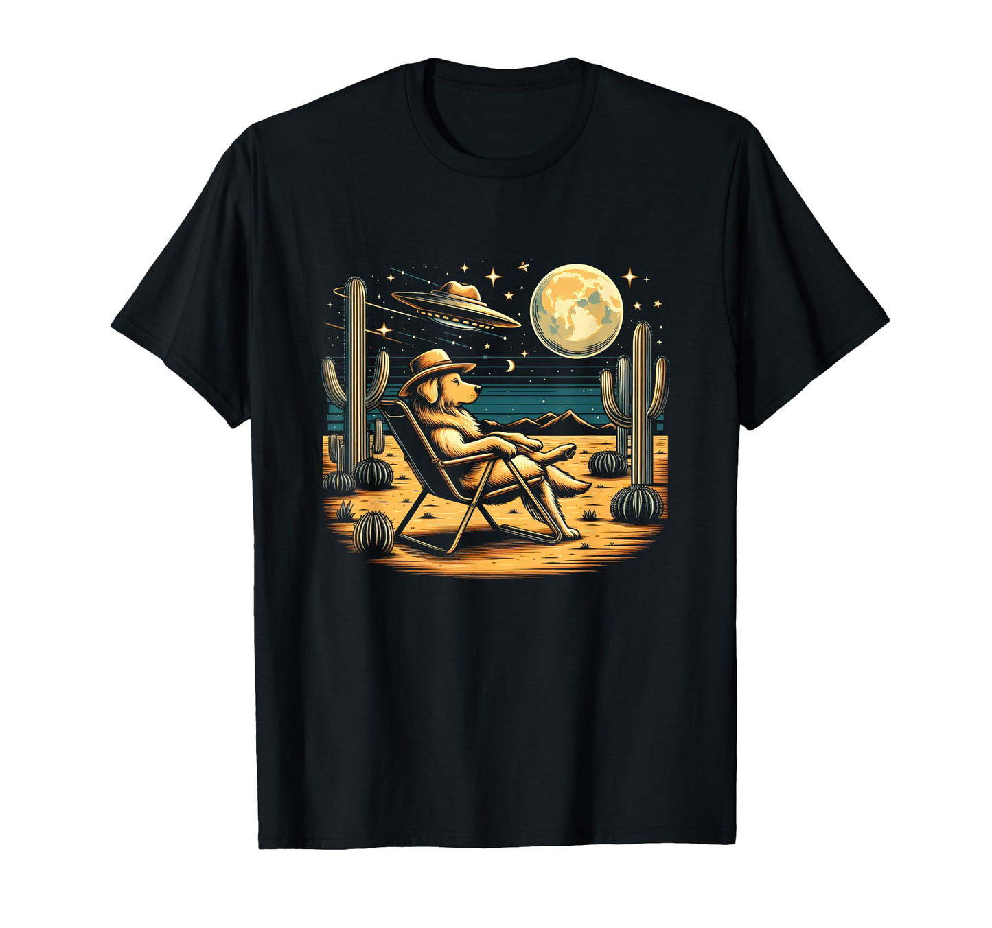 Howdy Golden Retriever Western Cowboy T-Shirt - Streetwear Style Men Women - T-Shirt, Sweatshirt, Hoodie