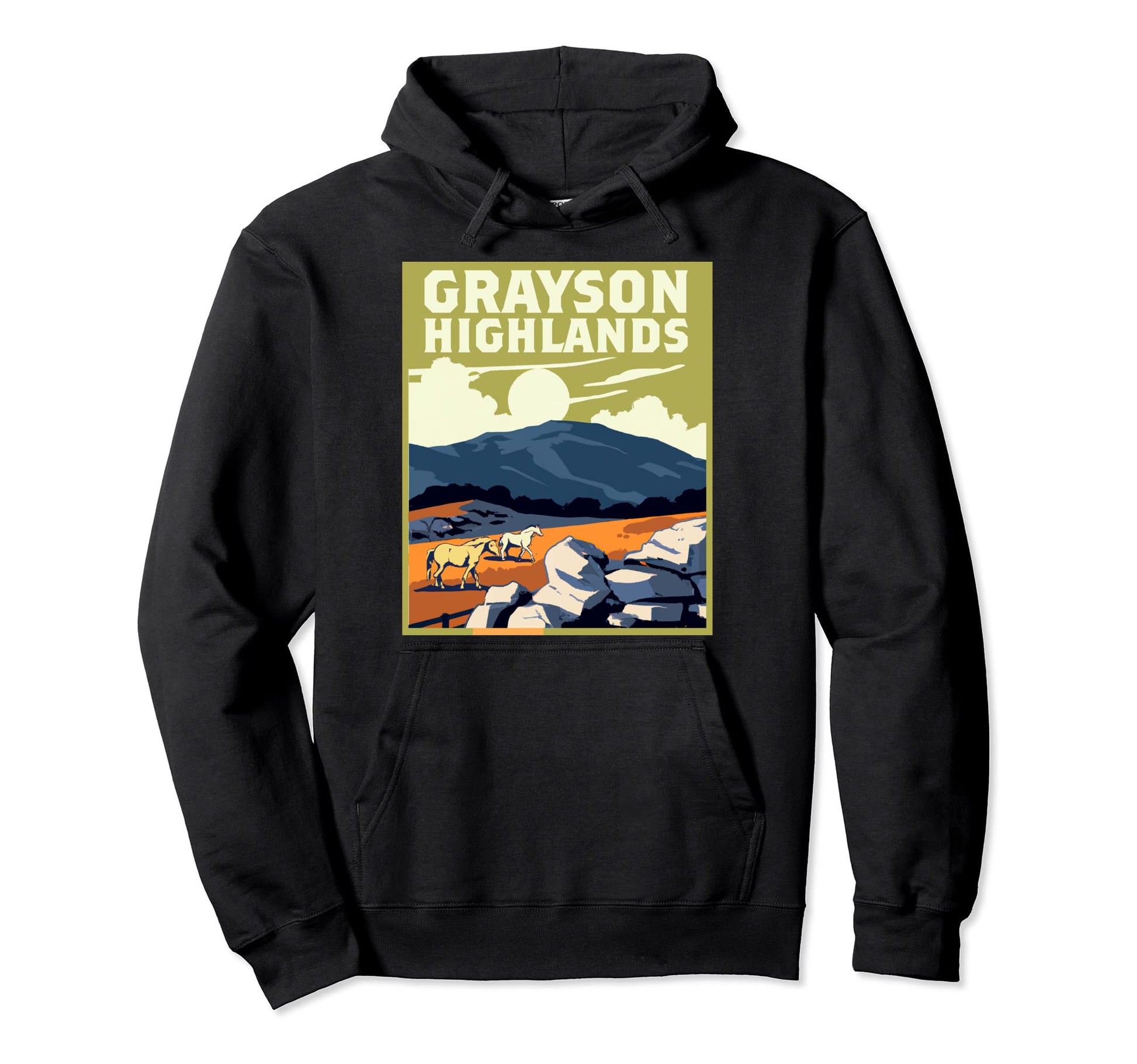 Grayson Highlands State Park Virginia Hoodie - Minimalist Print Unisex - T-Shirt, Sweatshirt, Hoodie