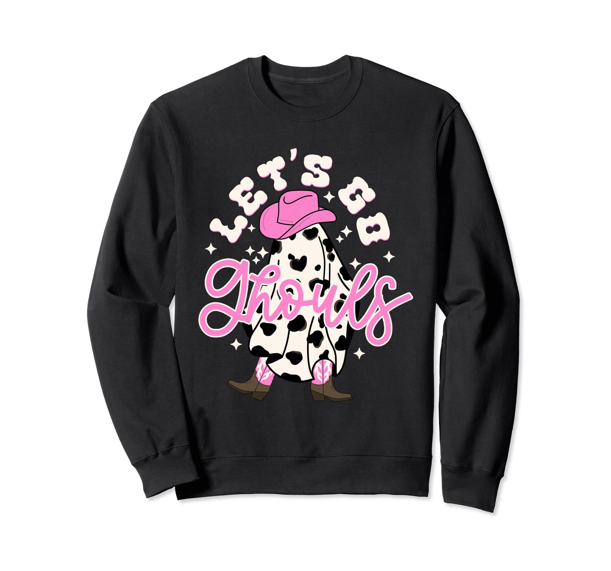 Lets Go Ghouls Cowgirl Western Sweatshirt - Custom Art Print Men Women - T-Shirt, Sweatshirt, Hoodie