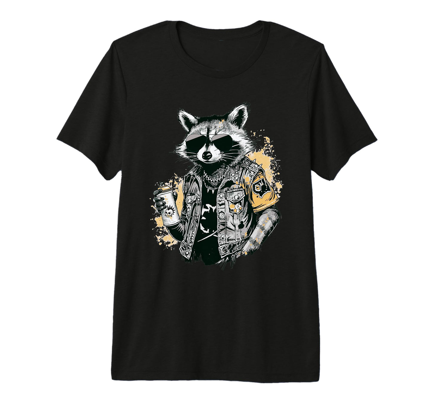 Grunge Rock Trash Panda Punk Raccoon T-Shirt - Aesthetic Graphic Men Women - T-Shirt, Sweatshirt, Hoodie