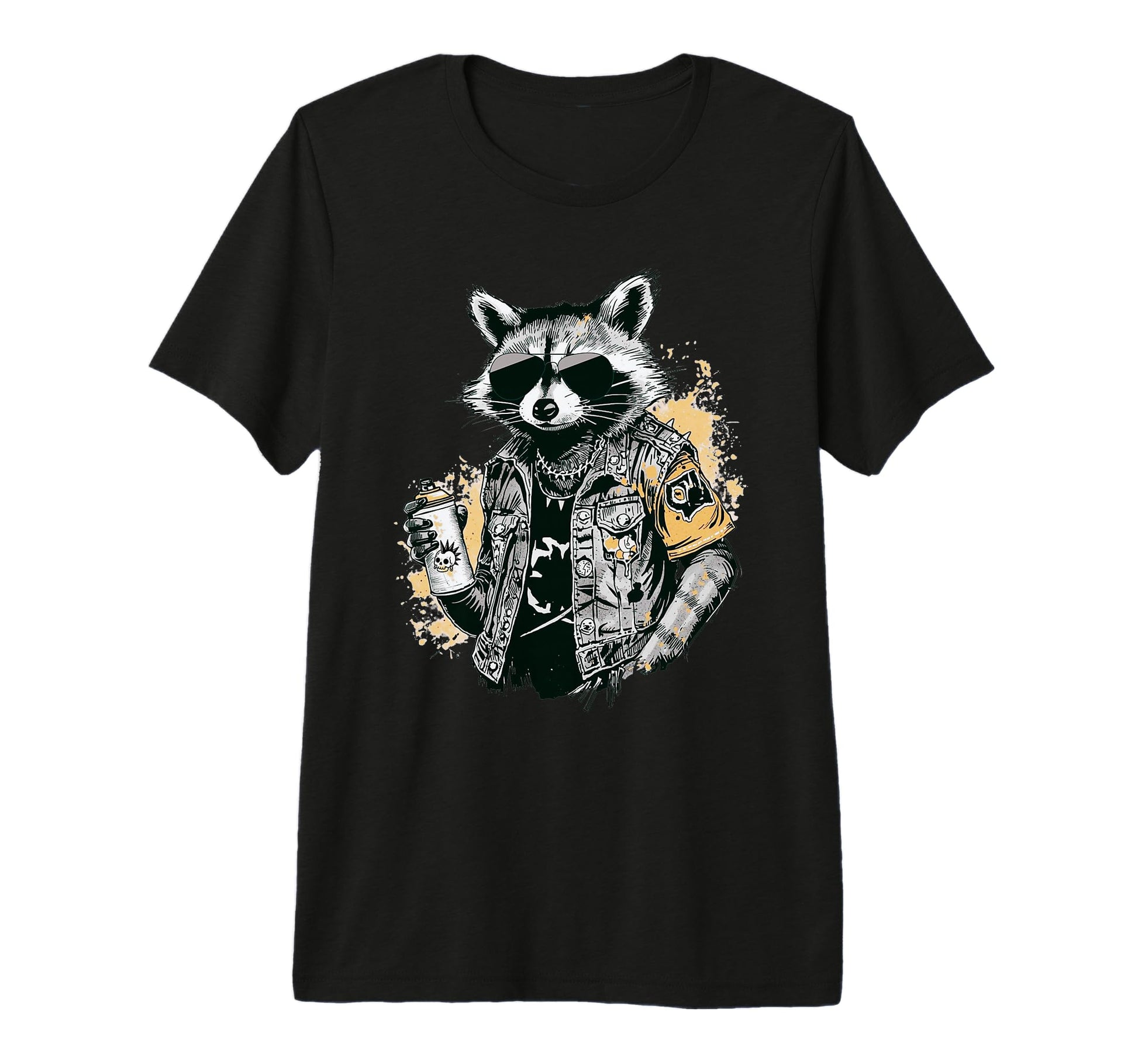 Grunge Rock Trash Panda Punk Raccoon T-Shirt - Aesthetic Graphic Men Women - T-Shirt, Sweatshirt, Hoodie