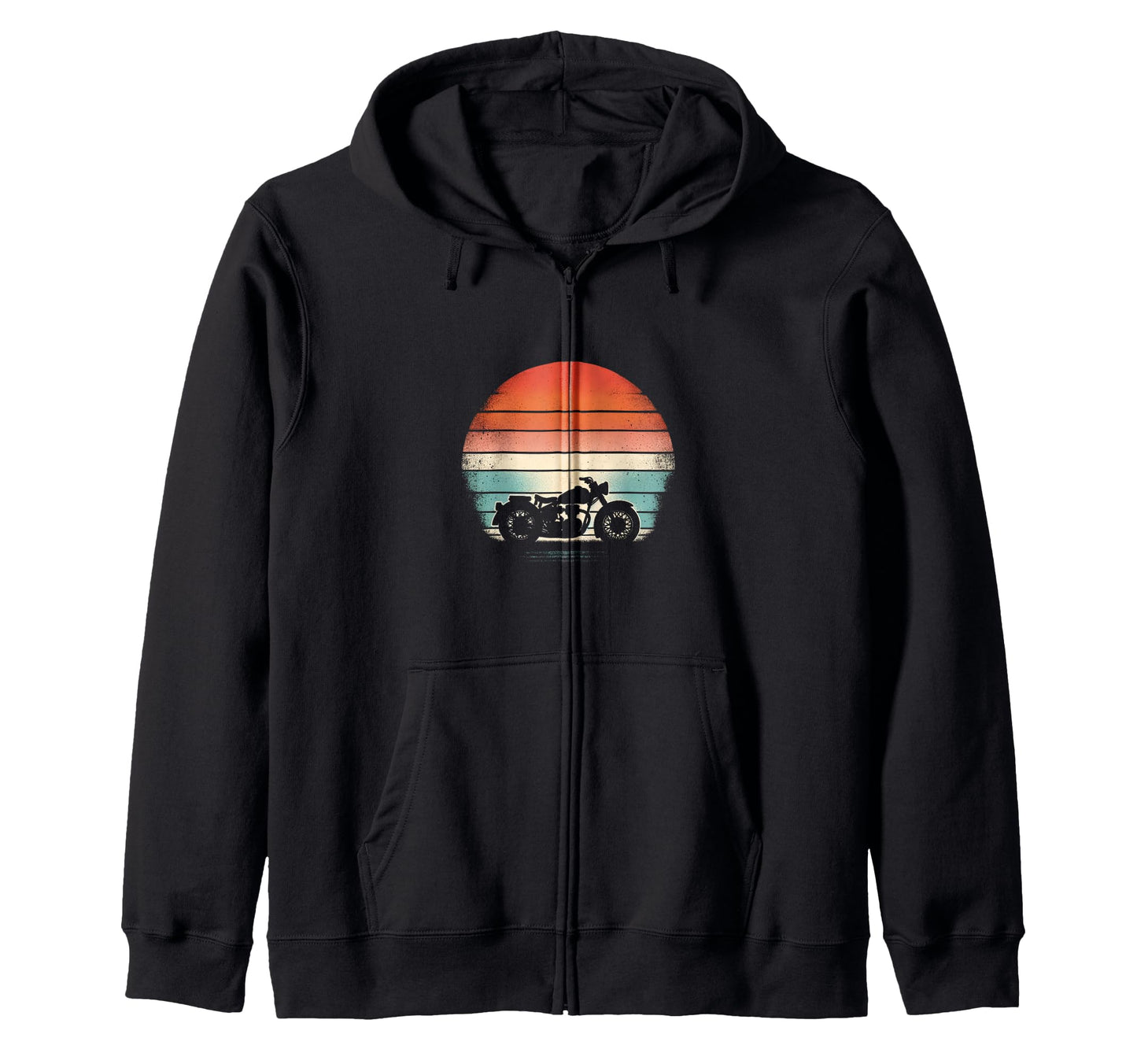 Motorcycle Sunset Sweatshirt - Streetwear Style for Adults - T-Shirt, Sweatshirt, Hoodie