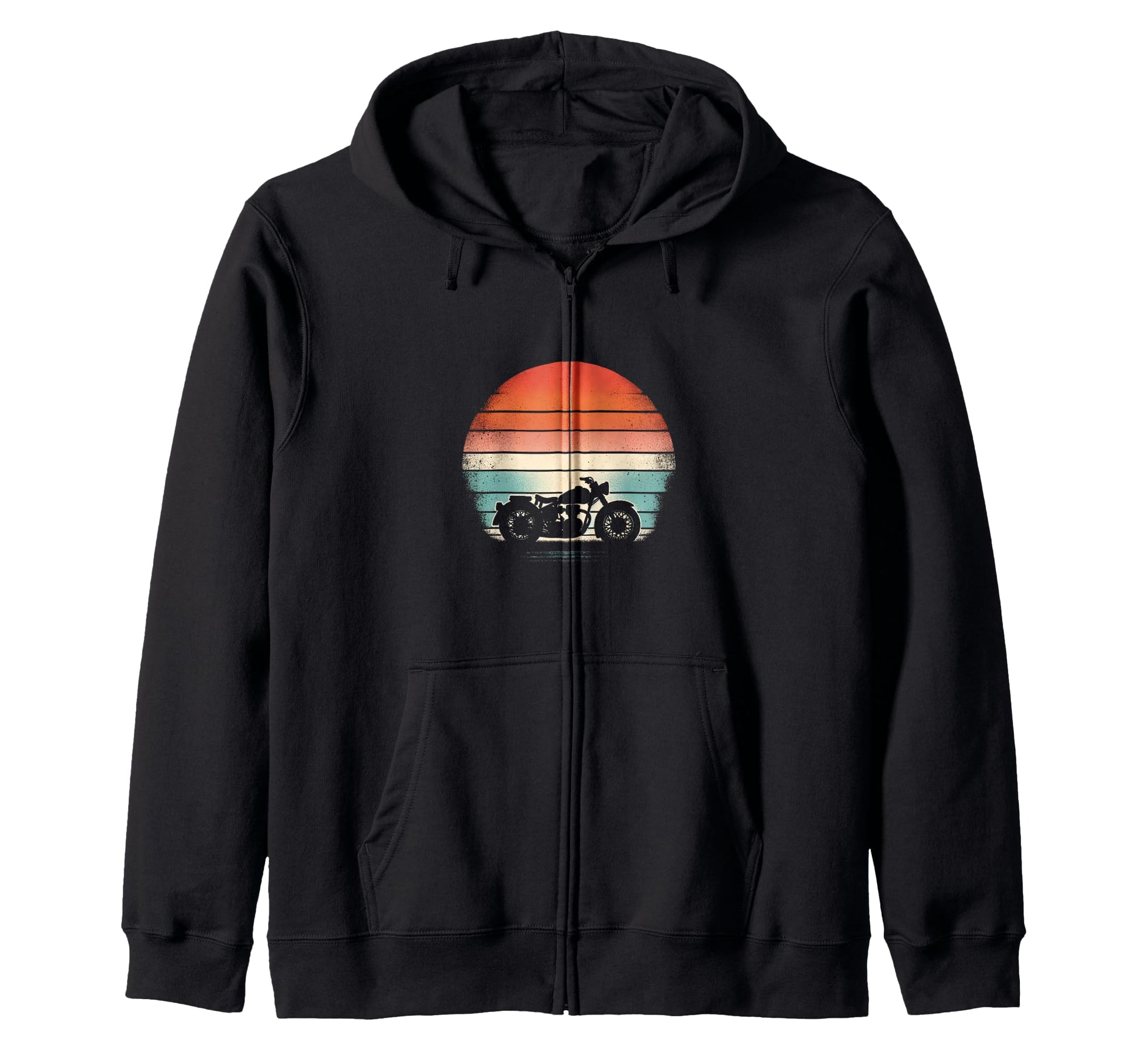 Motorcycle Sunset Sweatshirt - Streetwear Style for Adults - T-Shirt, Sweatshirt, Hoodie