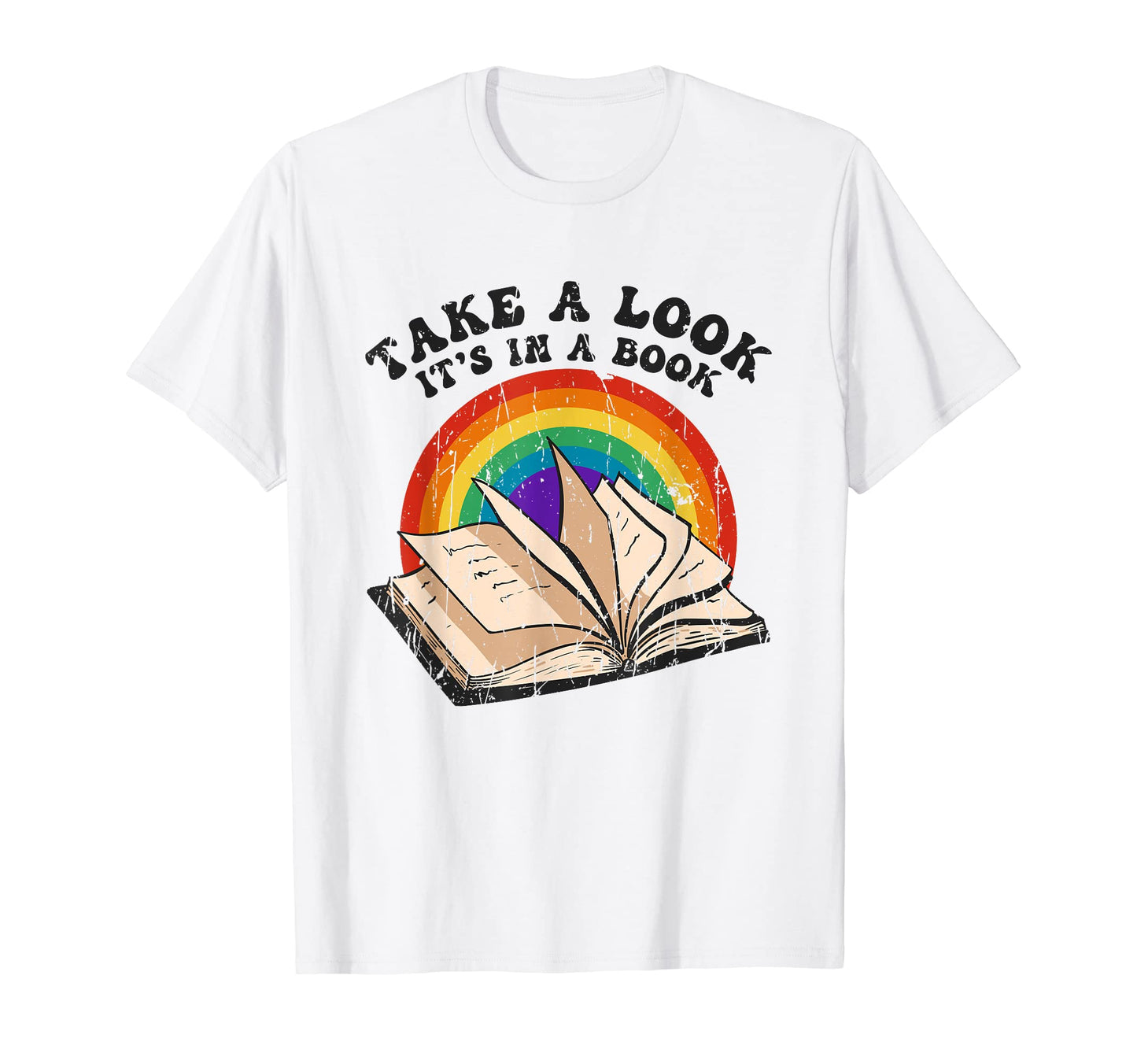 Take Its Book Reading Rainbow T-Shirt - Graphic Print Men Women - T-Shirt, Sweatshirt, Hoodie