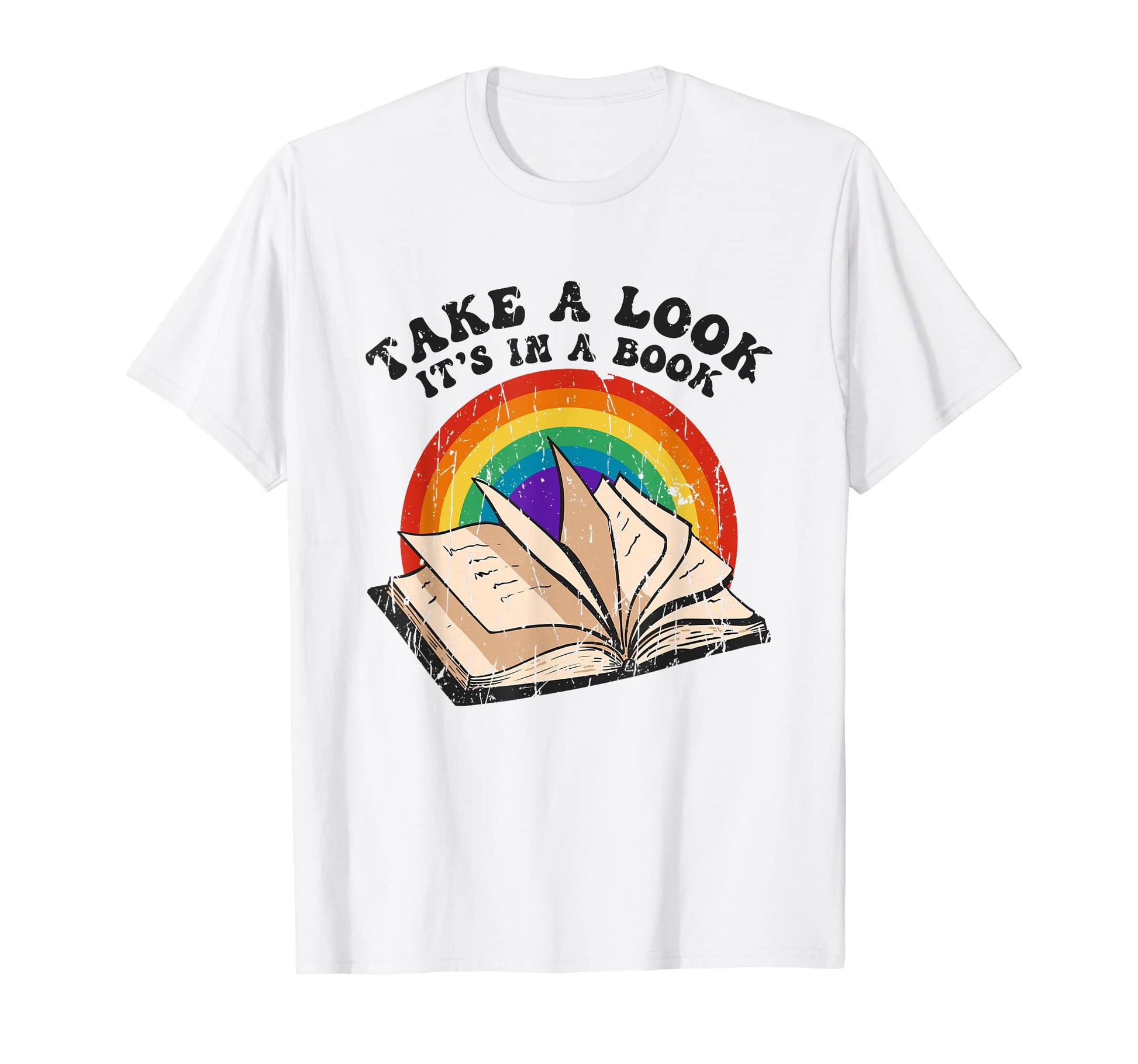 Take Its Book Reading Rainbow T-Shirt - Graphic Print Men Women - T-Shirt, Sweatshirt, Hoodie
