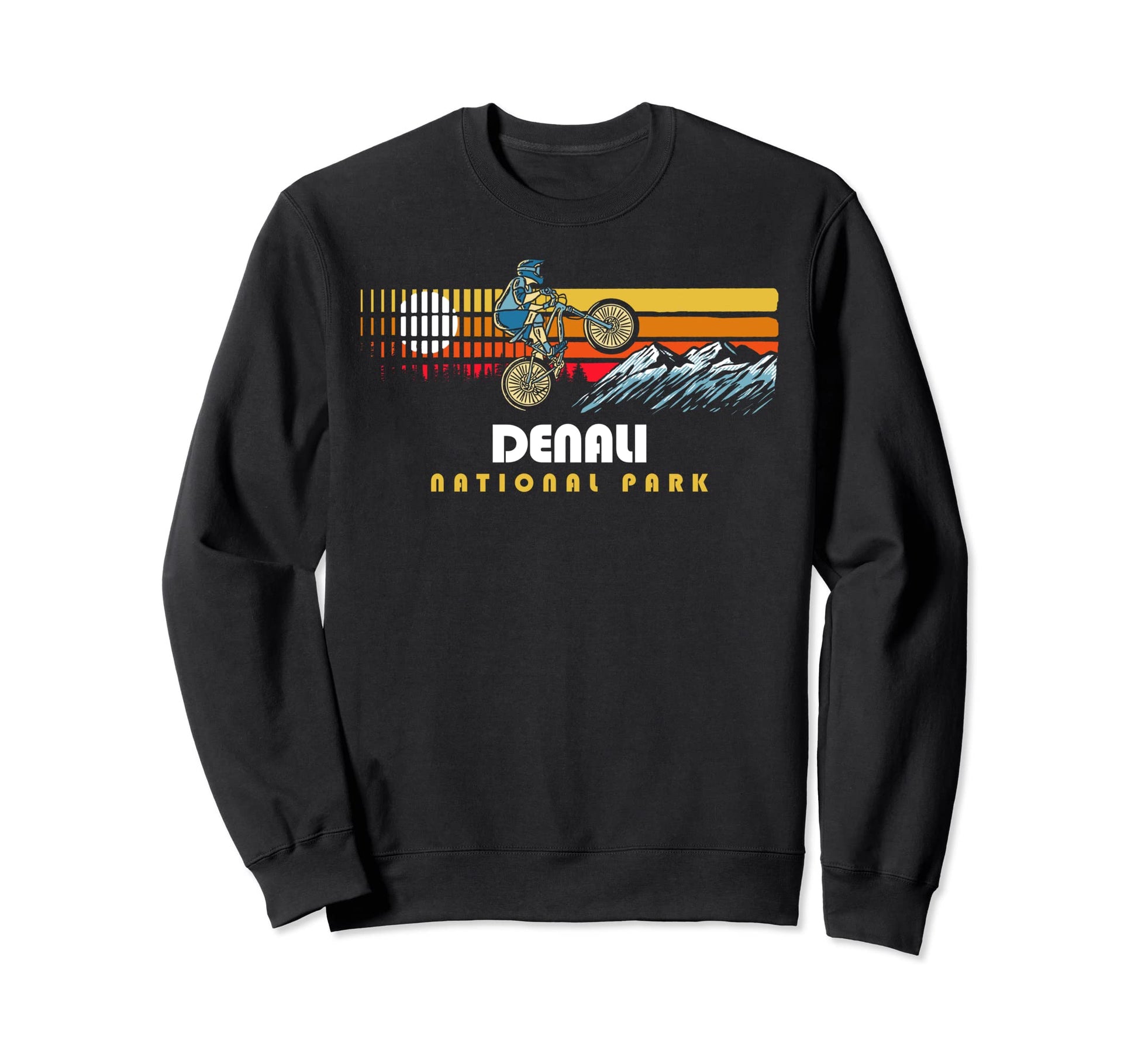 80S Denali National Park Sweatshirt - Aesthetic Graphic for Adults - T-Shirt, Sweatshirt, Hoodie