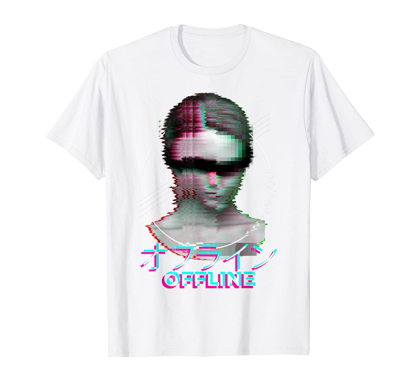 Japanese 90S Minimal Eboy Egirl Glitch T-Shirt - Custom Art Print Unisex - T-Shirt, Sweatshirt, Hoodie
