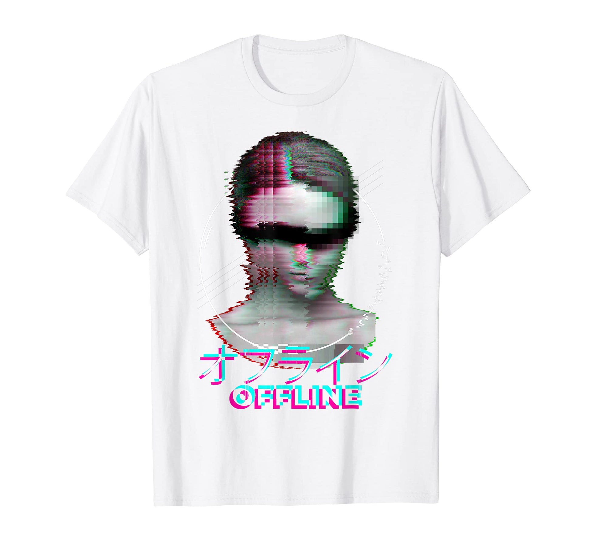 Japanese 90S Minimal Eboy Egirl Glitch T-Shirt - Custom Art Print Unisex - T-Shirt, Sweatshirt, Hoodie