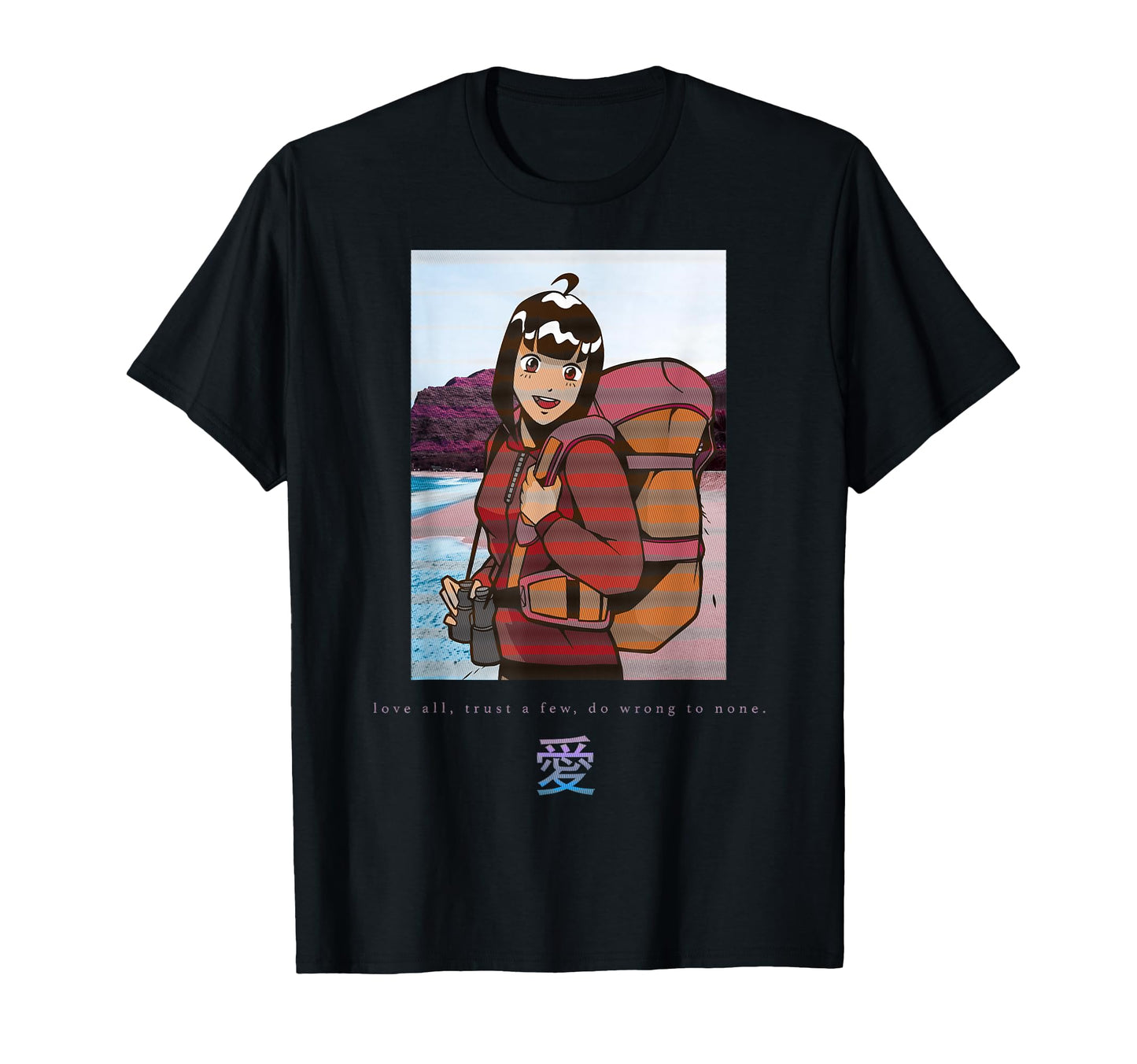 Anime Love Japanese Aesthetic T-Shirt - Custom Art Print for Adults - T-Shirt, Sweatshirt, Hoodie