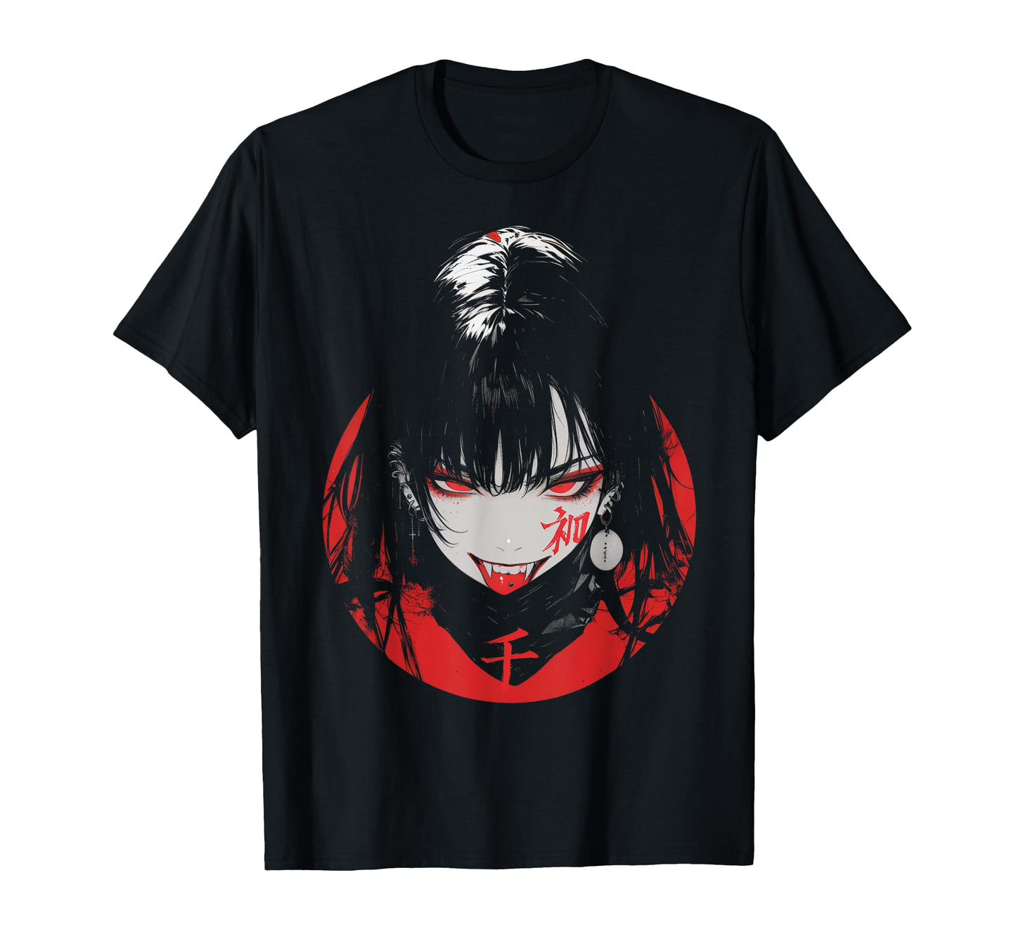 Goth Grunge Demon Anime Waifu T-Shirt - Casual Everyday Wear Men Women - T-Shirt, Sweatshirt, Hoodie