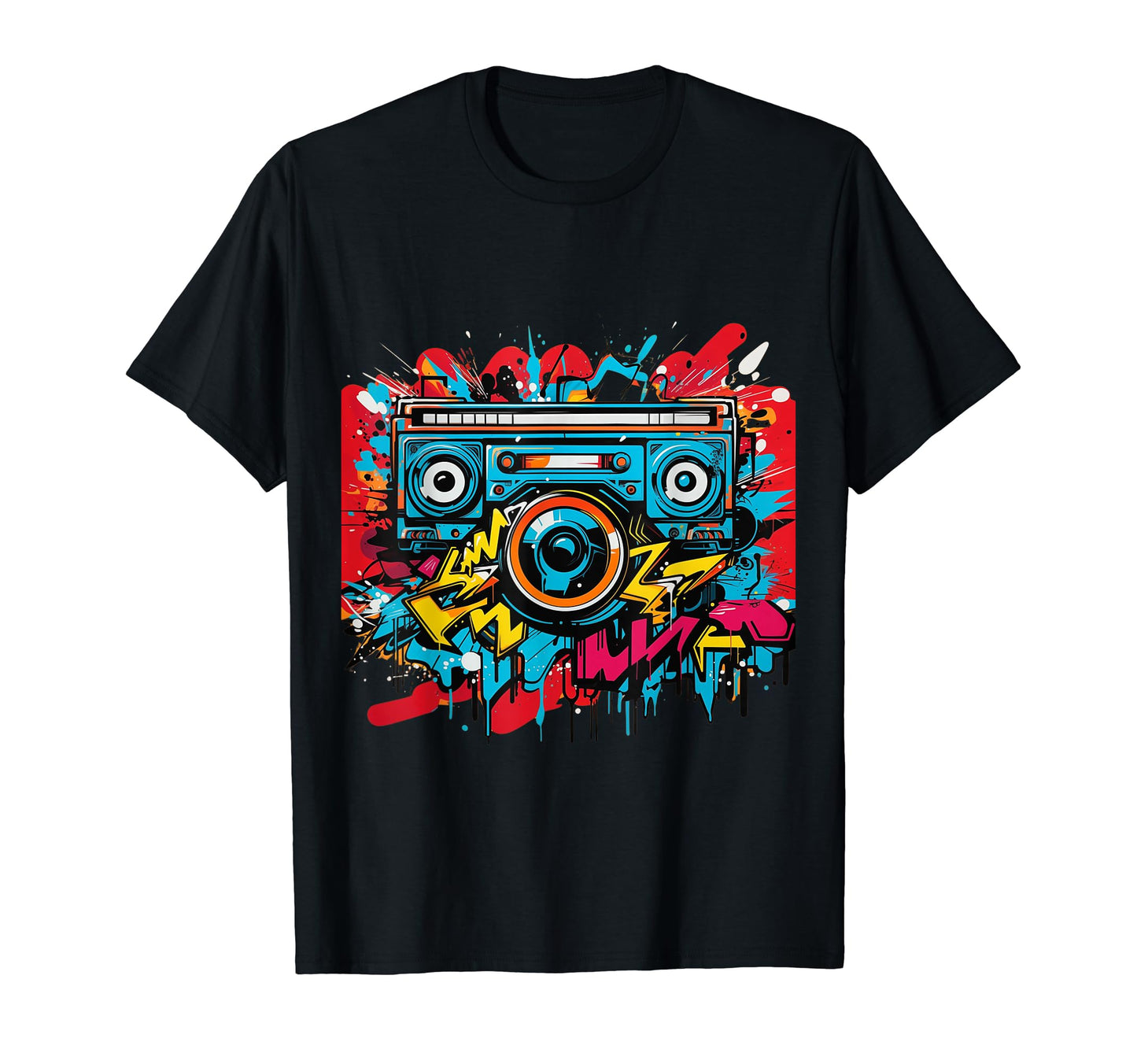 Urban Hip Hop Old School 80S 90S T-Shirt - Custom Art Print for Adults - T-Shirt, Sweatshirt, Hoodie