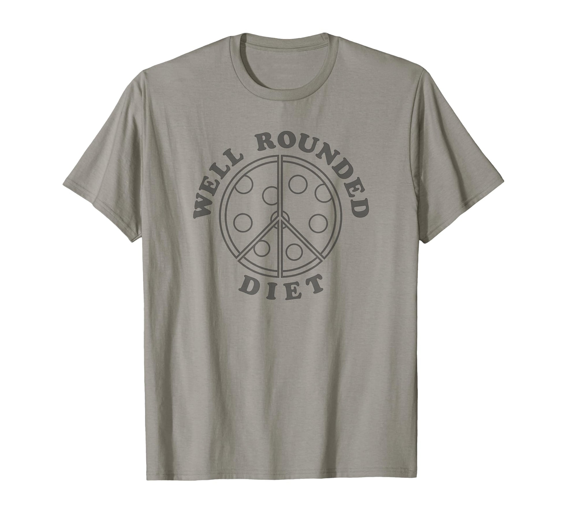 Well Rounded Diet Pizza Love And Peace Logo T-Shirt - Graphic Print Unisex - T-Shirt, Sweatshirt, Hoodie